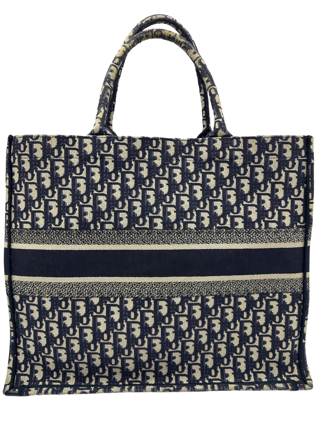 Christian Dior Classic Monogram Large Booktote Blue DR233