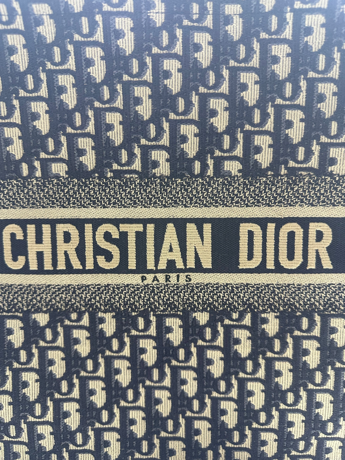 Christian Dior Classic Monogram Large Booktote Blue DR233