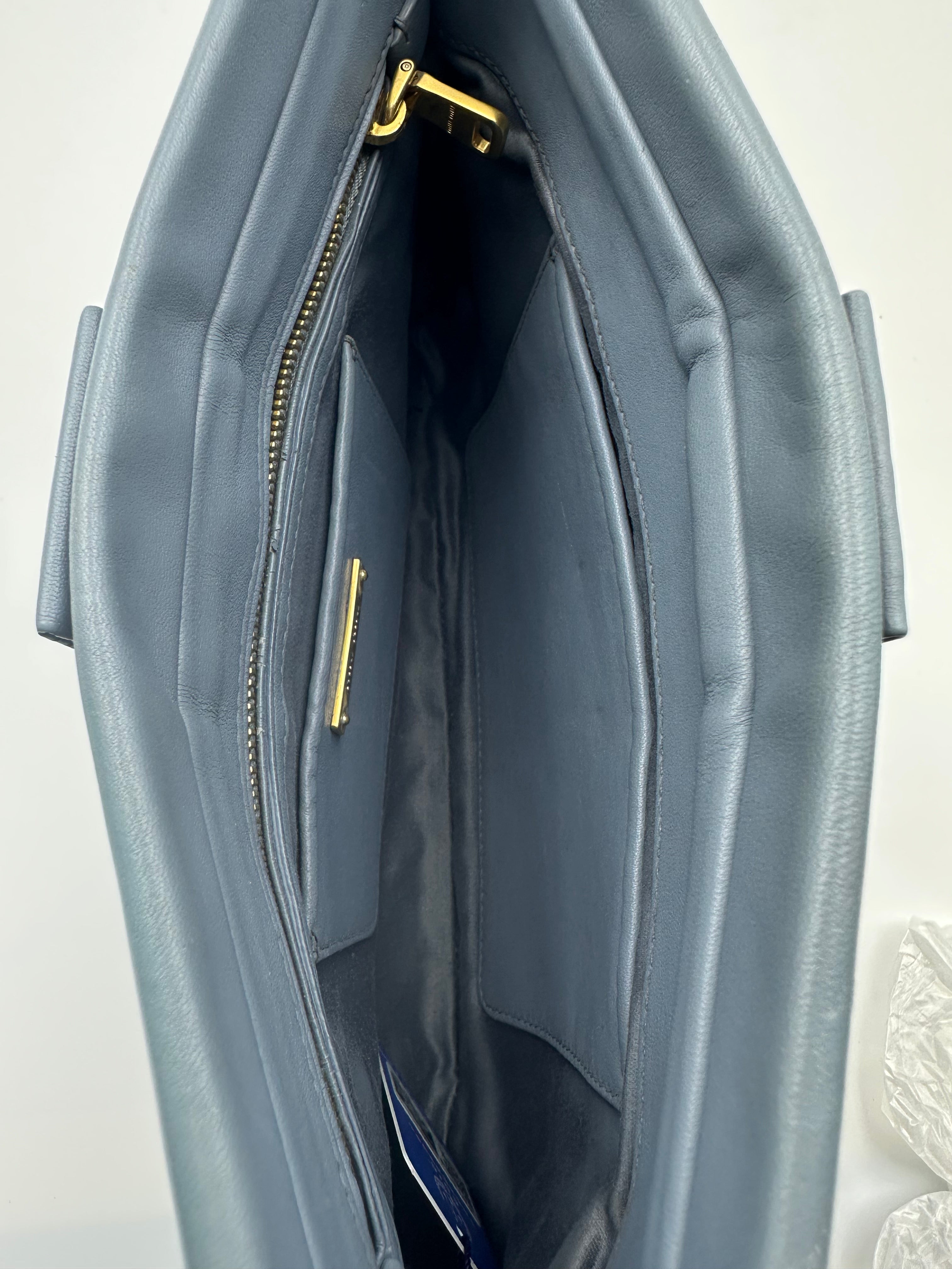 Miu Miu Nube Grey Nappa Matelasse Clutch MM13