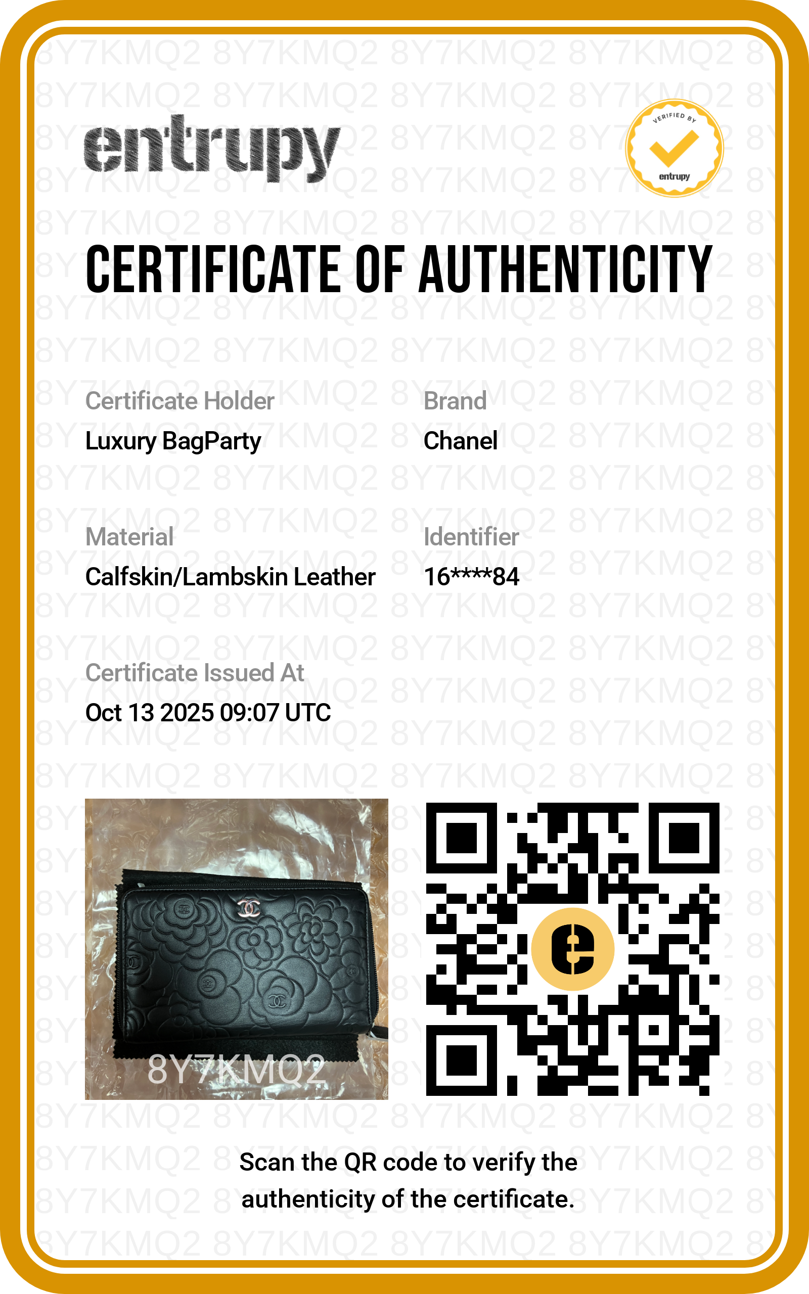 Chanel Camellia Long Zipped Wallet in Black Lambskin with Silver Hardware CC595