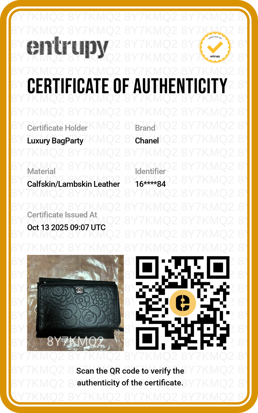 Chanel Camellia Long Zipped Wallet in Black Lambskin with Silver Hardware CC595