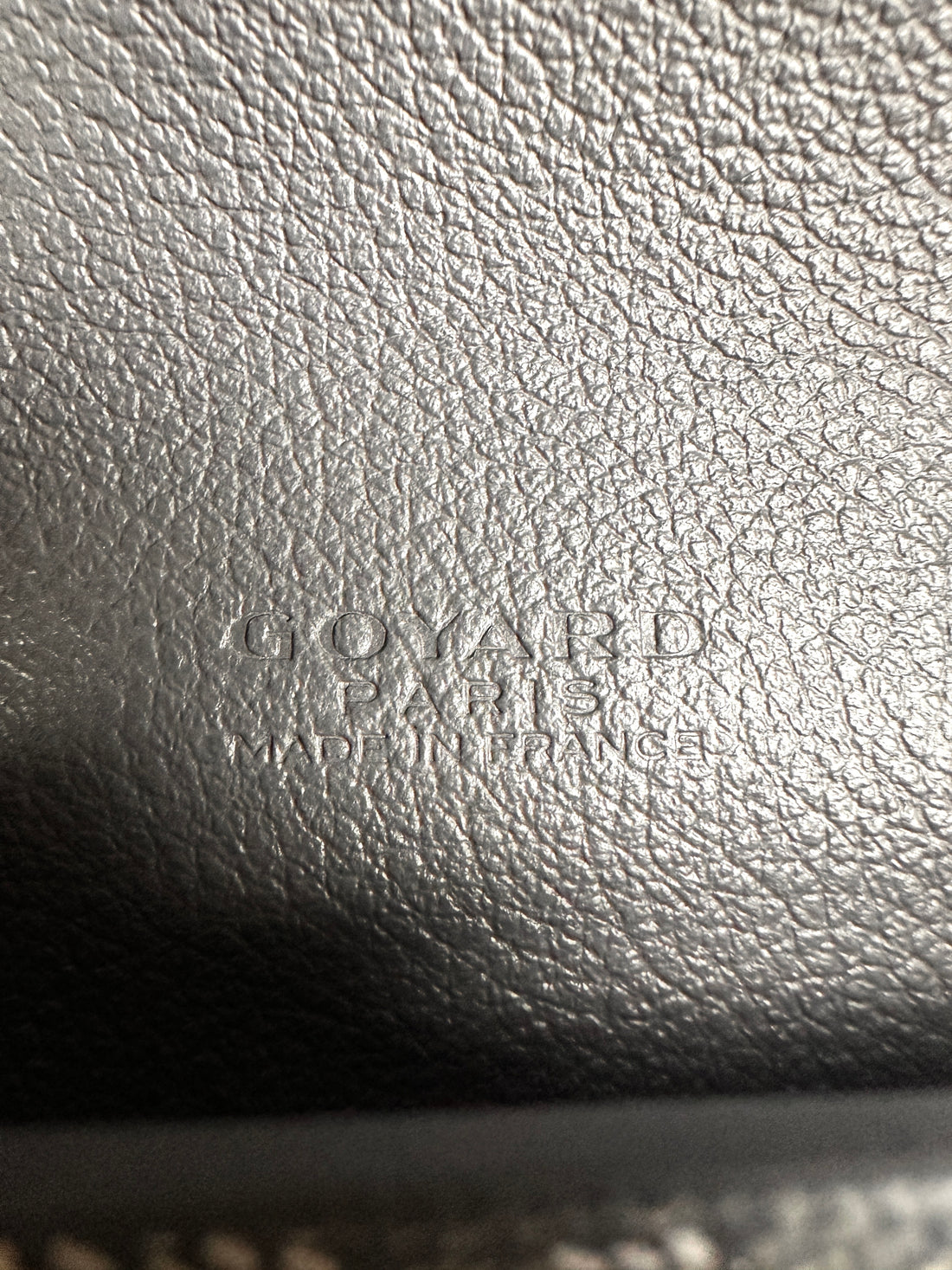 Goyard Goyardine canvas and chevroches calfskin leather Wallet-Pouch Grey gr20