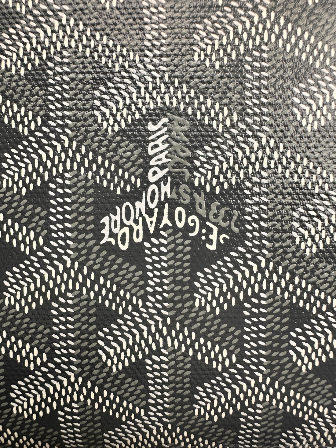 Goyard Goyardine canvas and chevroches calfskin leather Wallet-Pouch Grey gr20