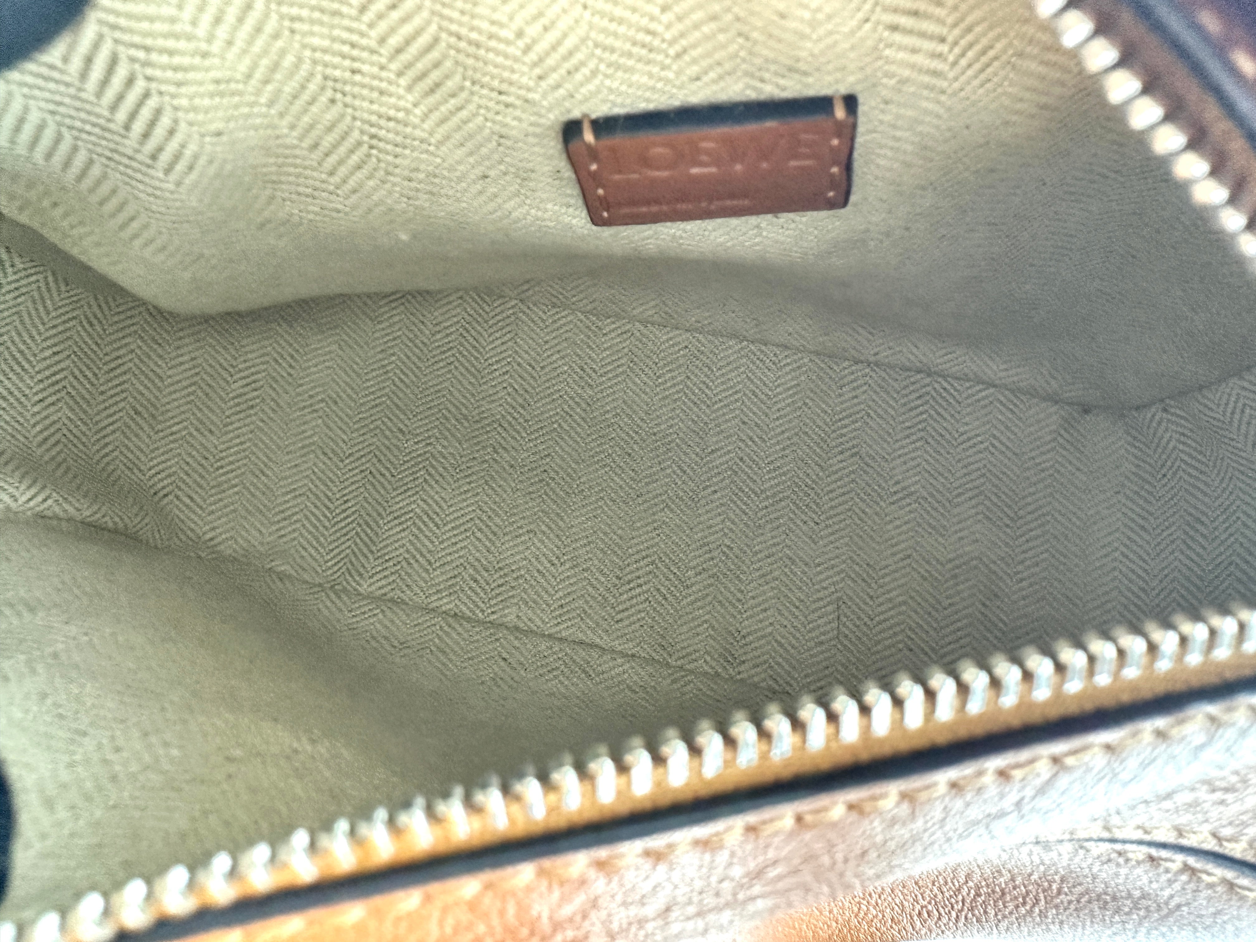 Loewe Puzzle Mini Calfskin Bag Brown  LW26