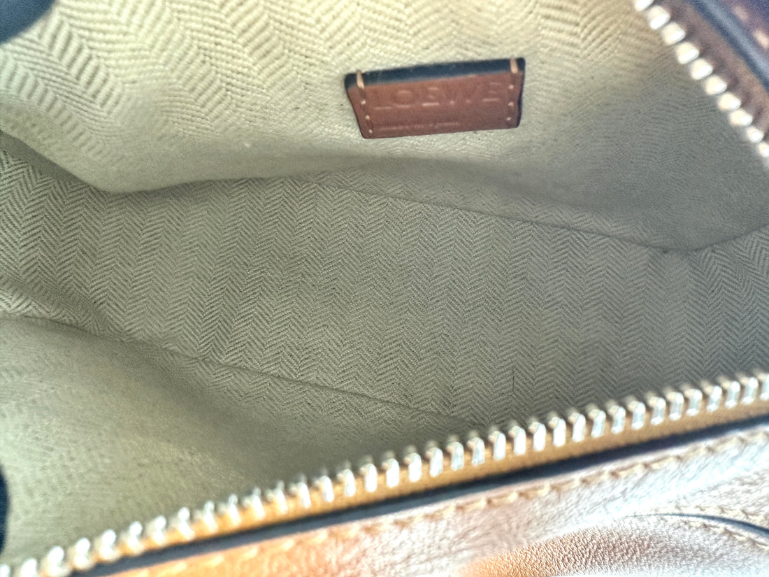 Loewe Puzzle Mini Calfskin Bag Brown  LW26