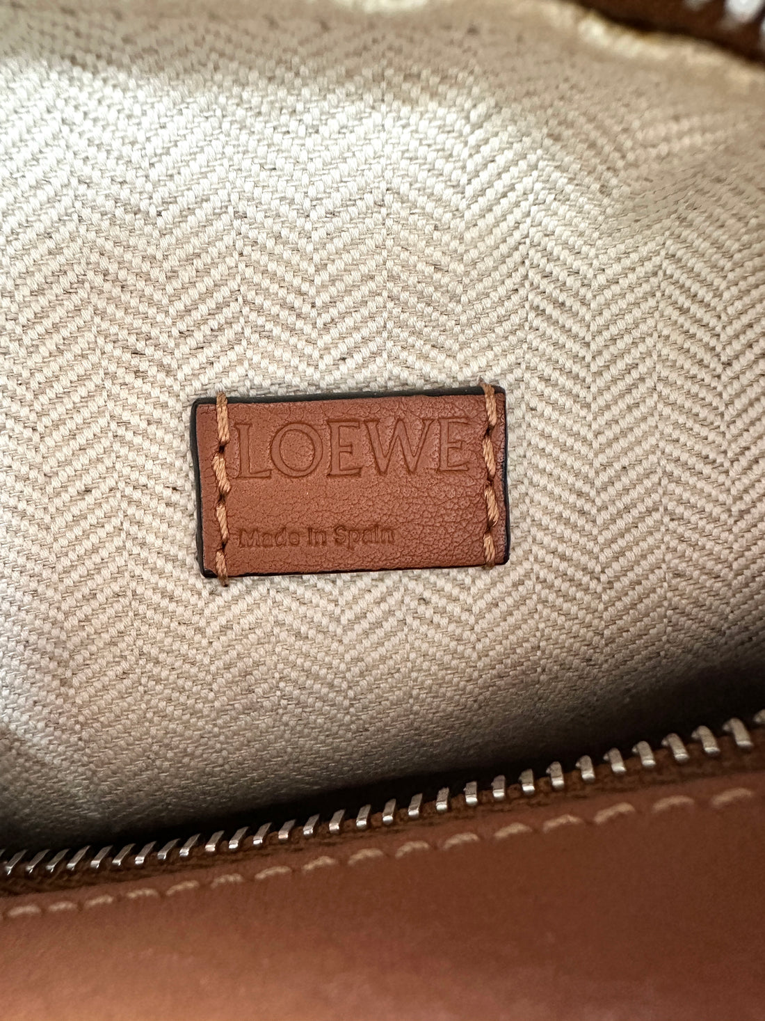 Loewe Puzzle Mini Calfskin Bag Brown  LW26