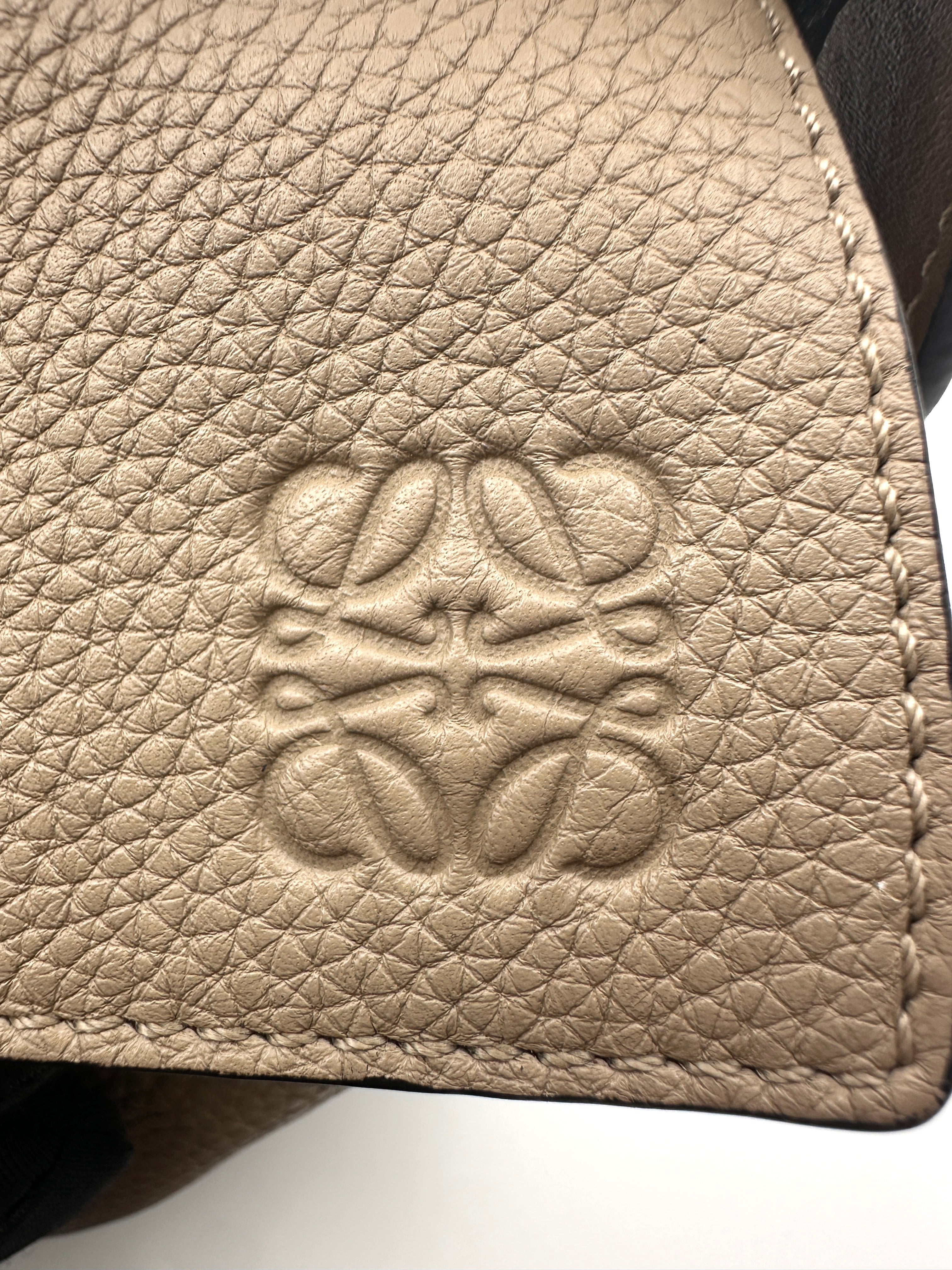 Loewe Puzzle Small Top-Handle Bag in Taupe Calfskin Leather LW27