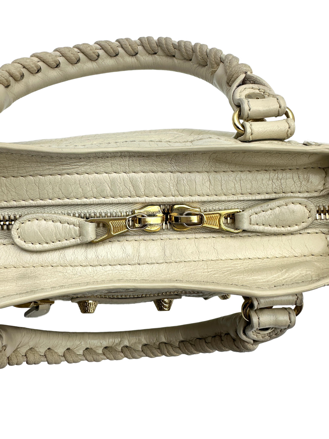 Balenciaga Mini City Crossbody Bag Light Beige BB35