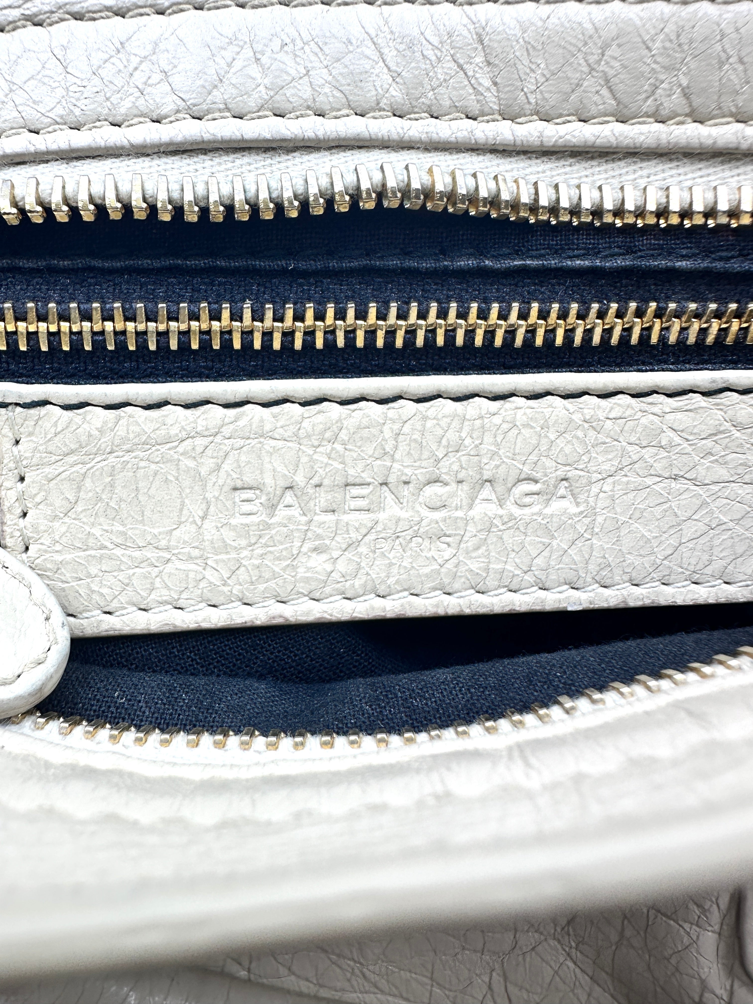 Balenciaga Mini City Crossbody Bag Light Beige BB35