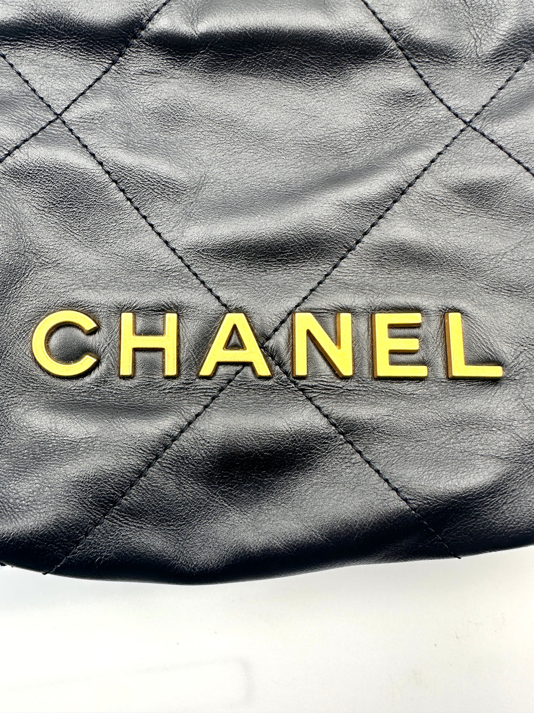 Chanel Quilted Calfskin 22mini Black Microchip