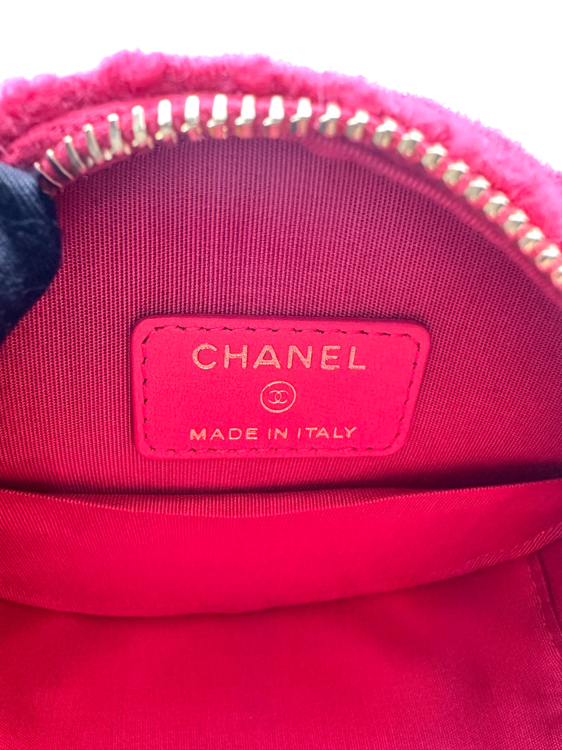 Chanel Chanel 19 Round Clutch with Chain Pink tweed (28***16) cc667