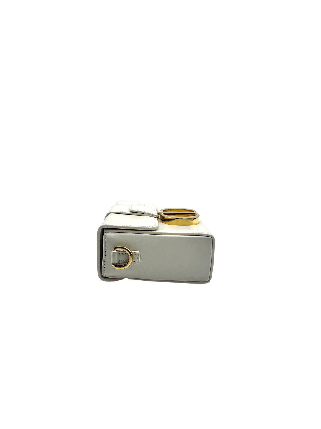 Christian Dior Calfskin 30 Montaigne Bag White Gold Hardware DR288