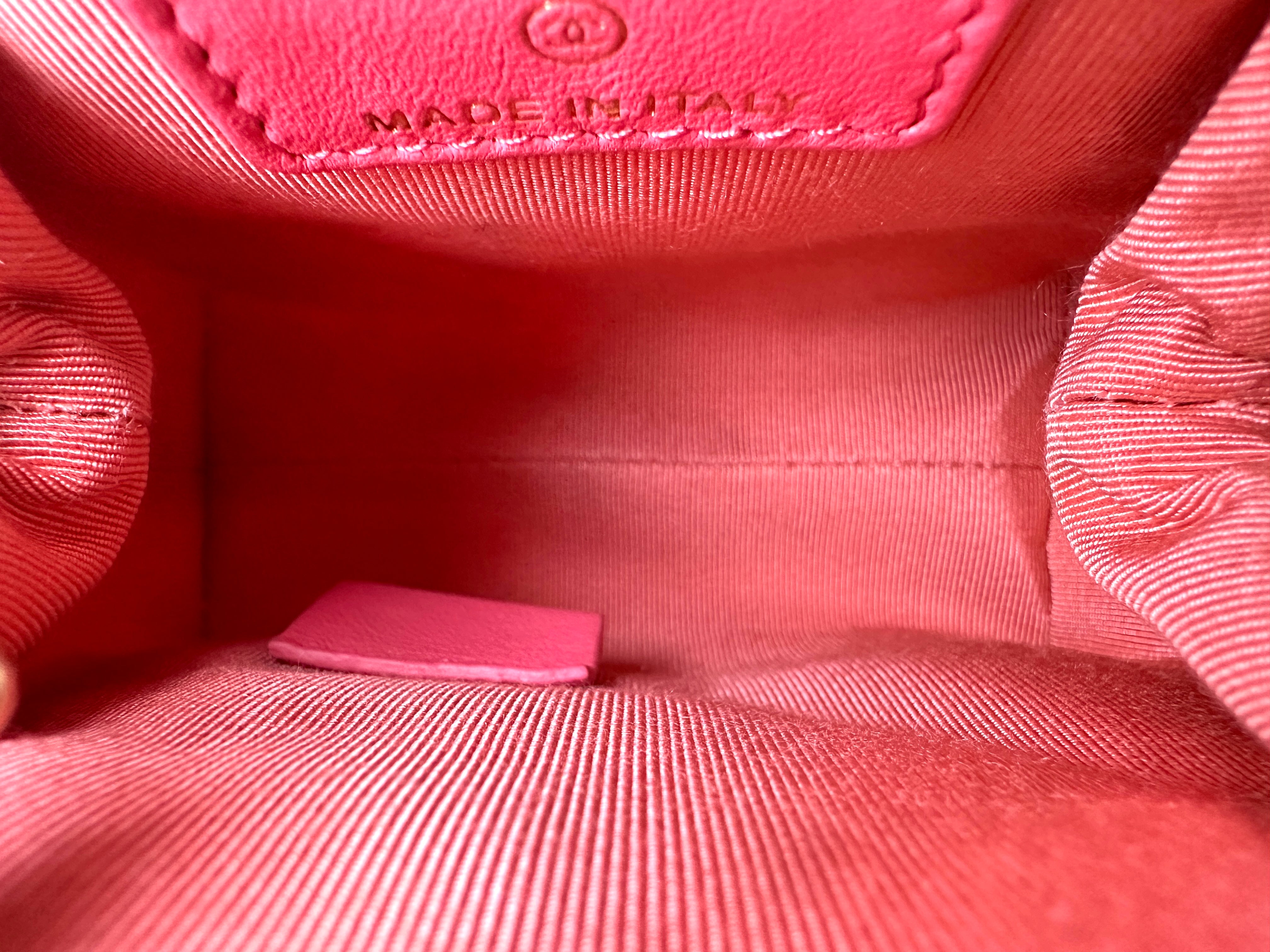 Chanel Kiss Lock Tweed Shoulder Bag Pink (30***61) cc683