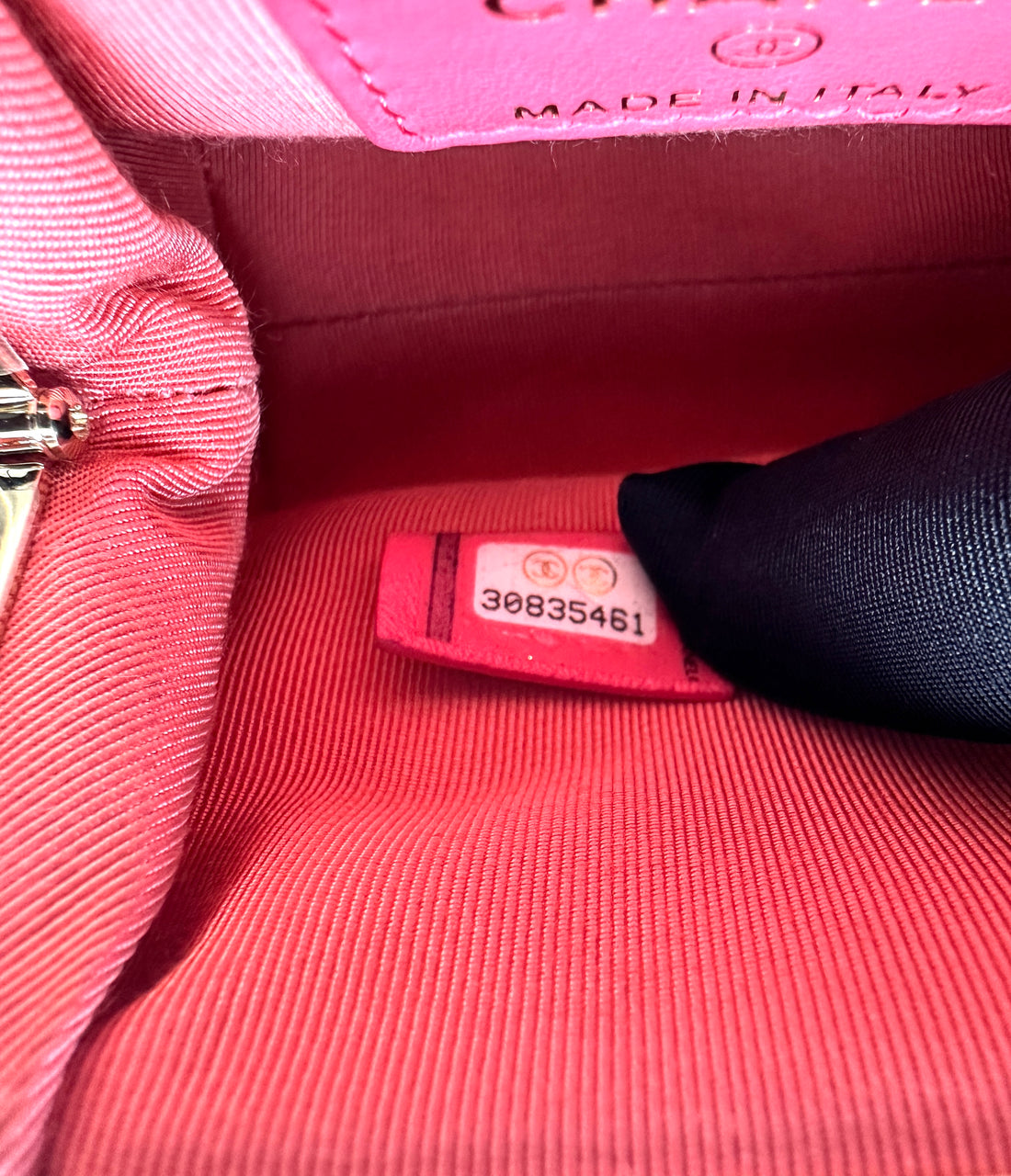 Chanel Kiss Lock Tweed Shoulder Bag Pink (30***61) cc683