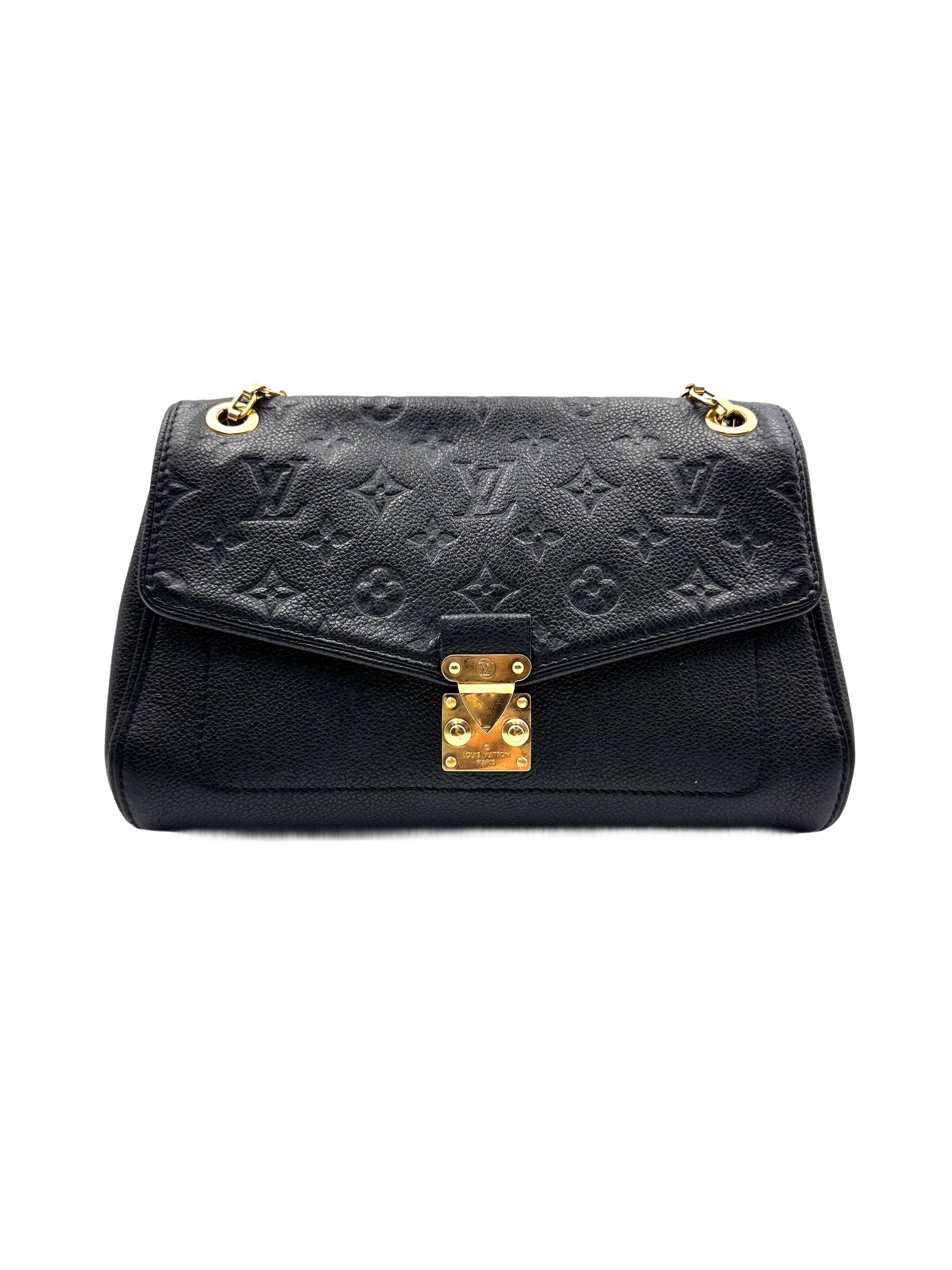 Louis Vuitton Monogram Empreinte leather Saint Germain MM bag Black LV1226