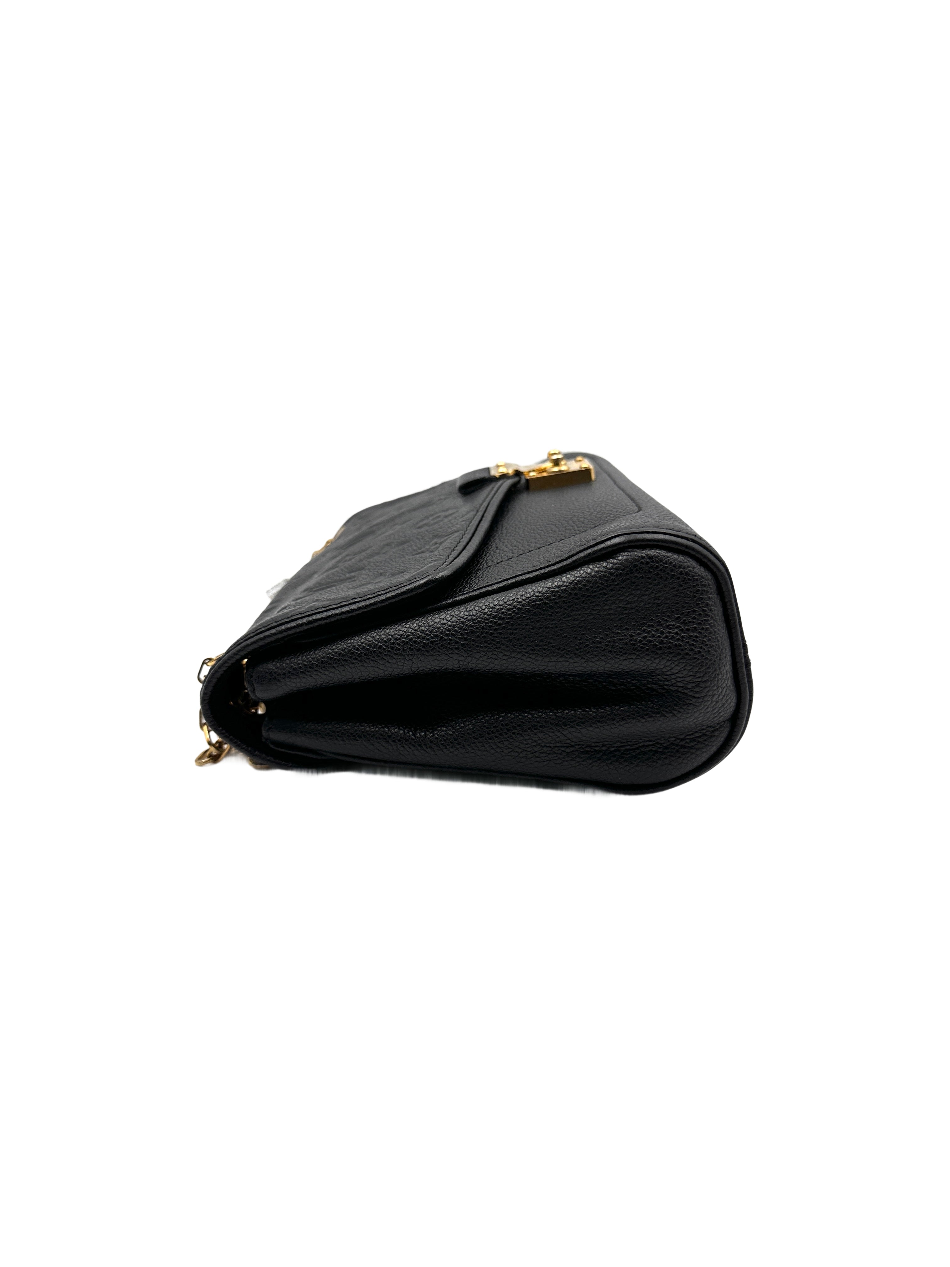 Louis Vuitton Monogram Empreinte leather Saint Germain MM bag Black LV1226
