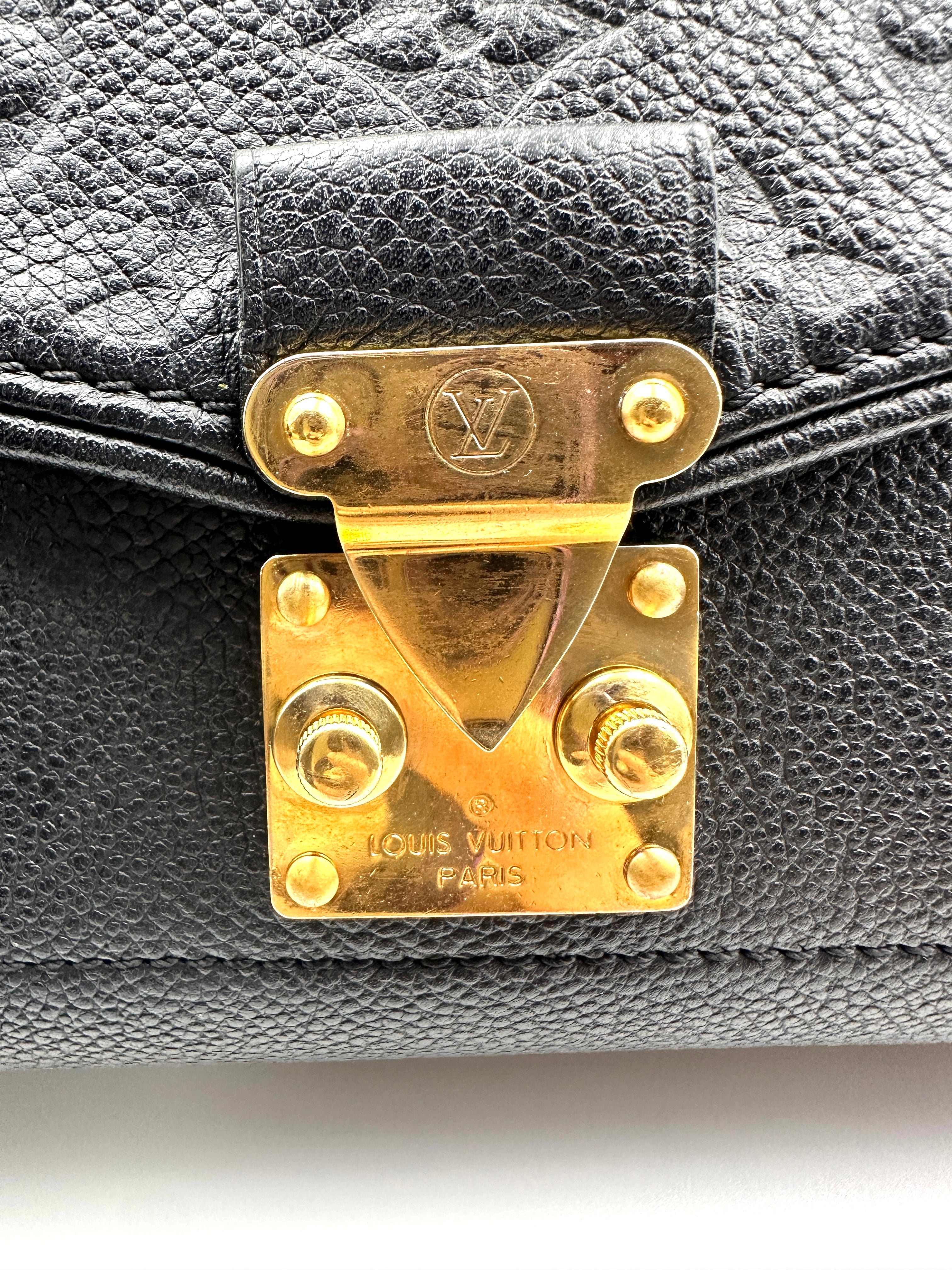 Louis Vuitton Monogram Empreinte leather Saint Germain MM bag Black LV1226