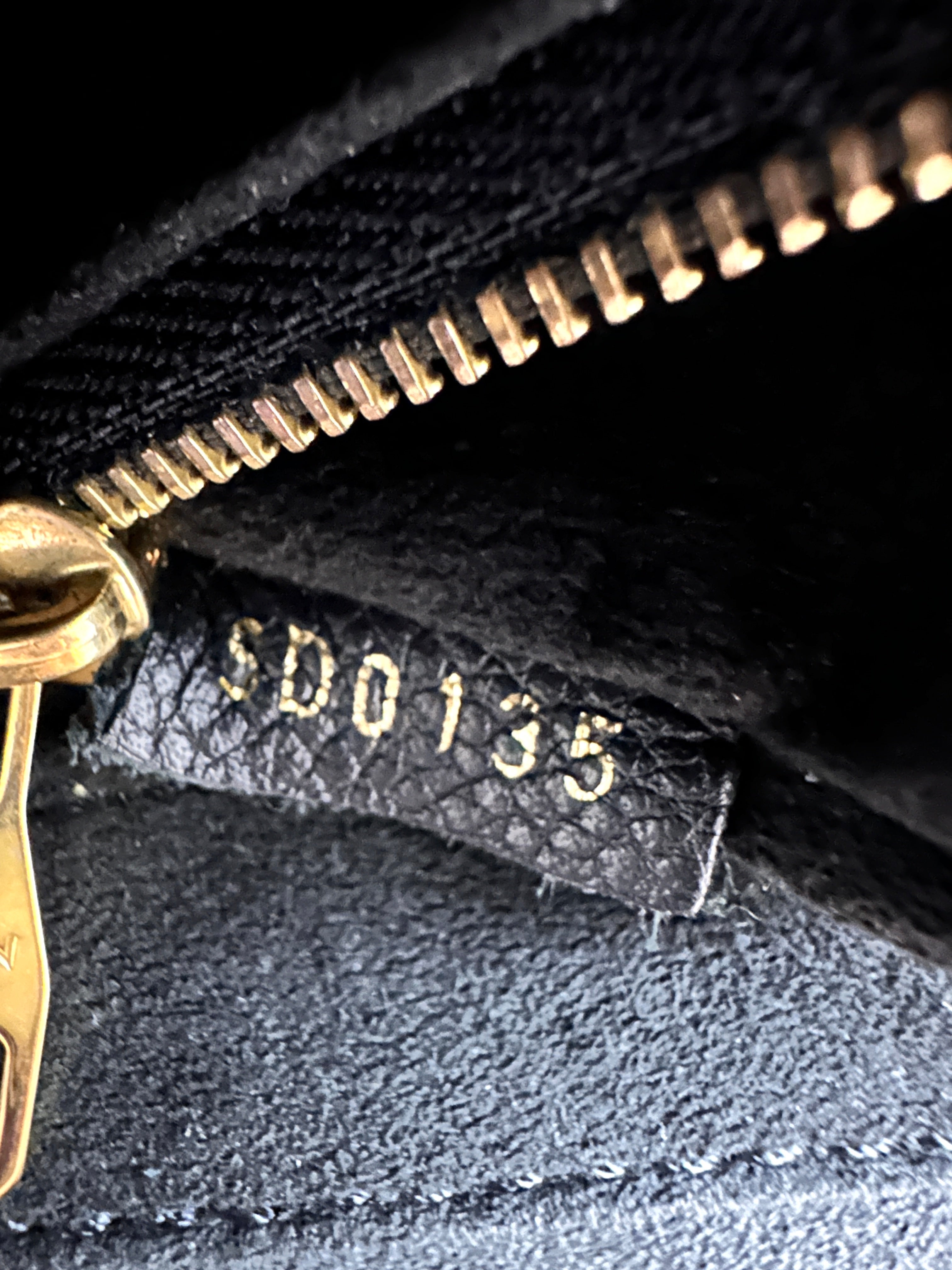 Louis Vuitton Monogram Empreinte leather Saint Germain MM bag Black LV1226