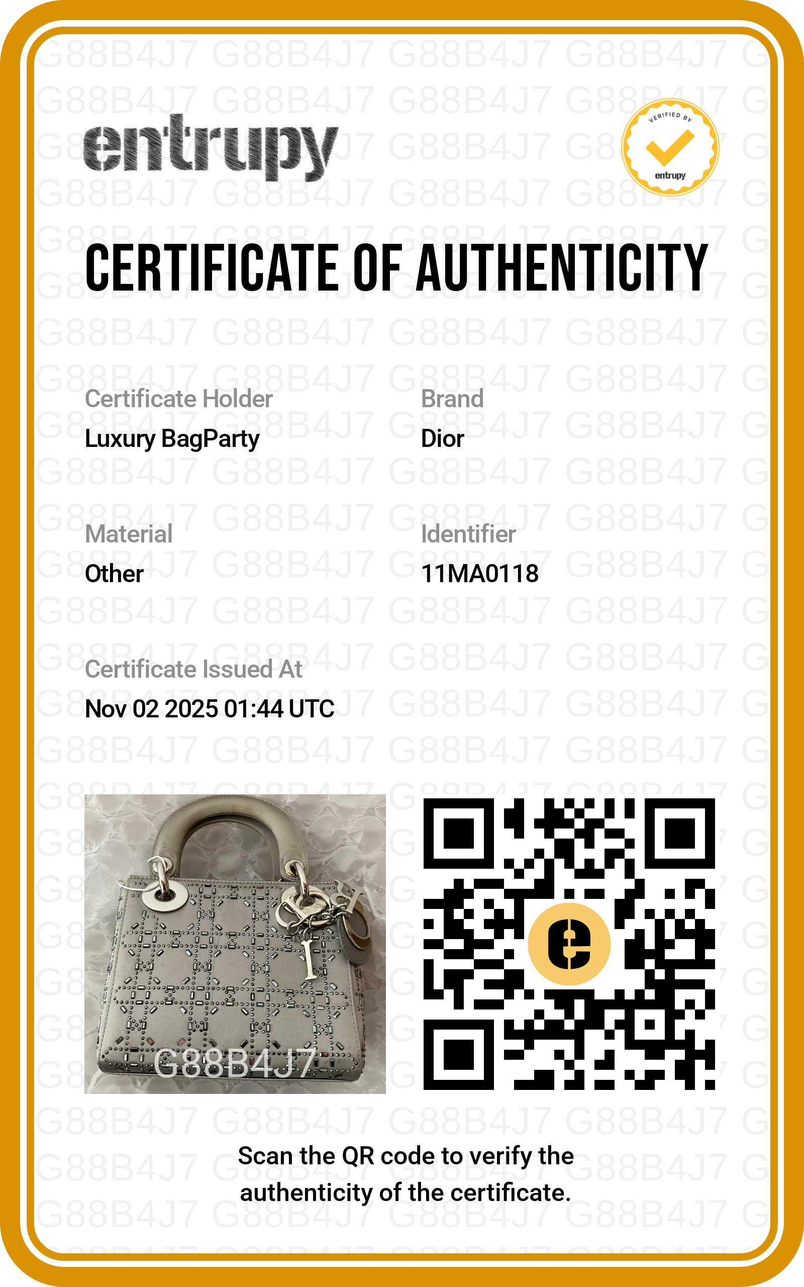 Christian Dior Cannage Lady Dior Mini Grey DR295