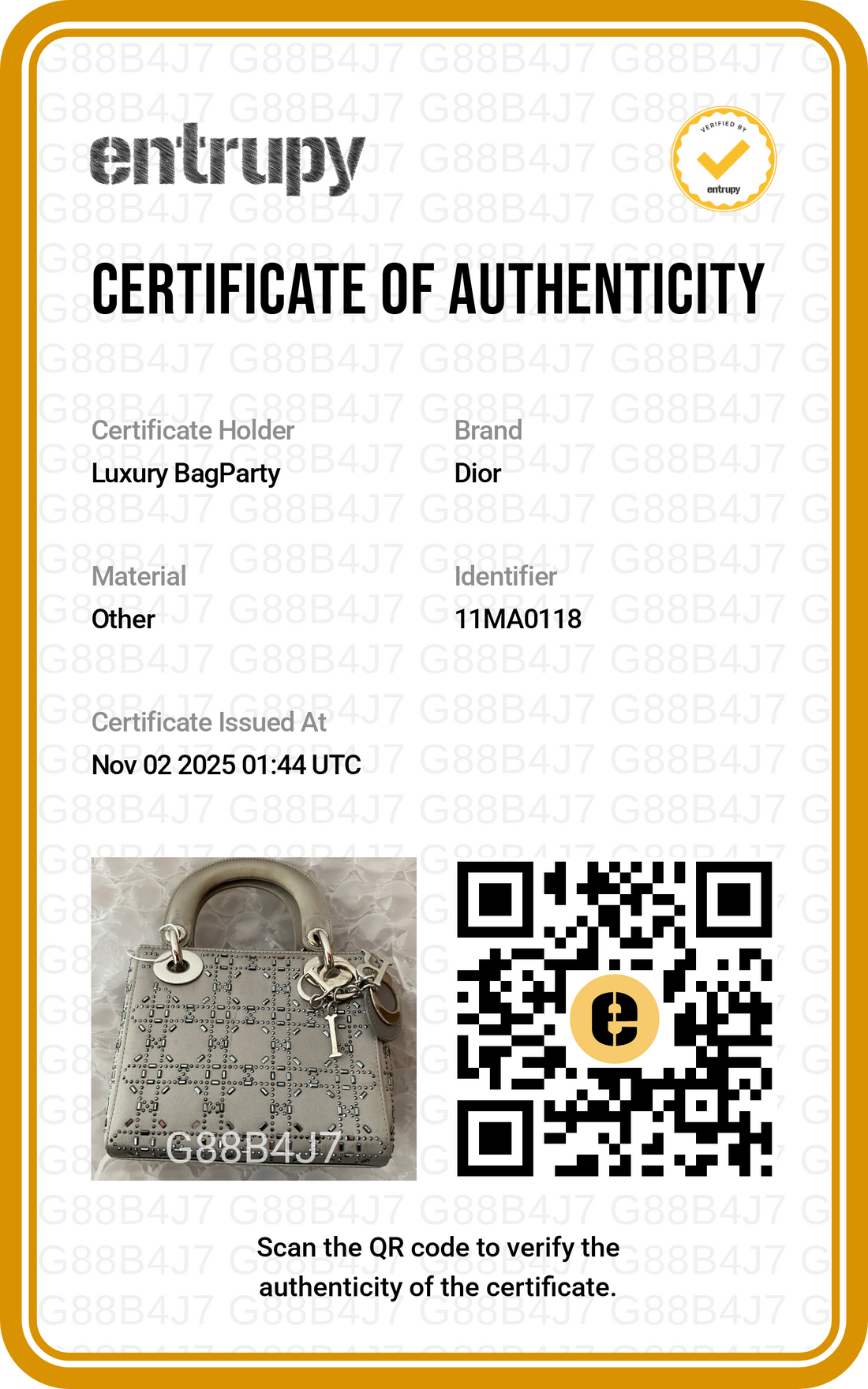 Christian Dior Cannage Lady Dior Mini Grey DR295
