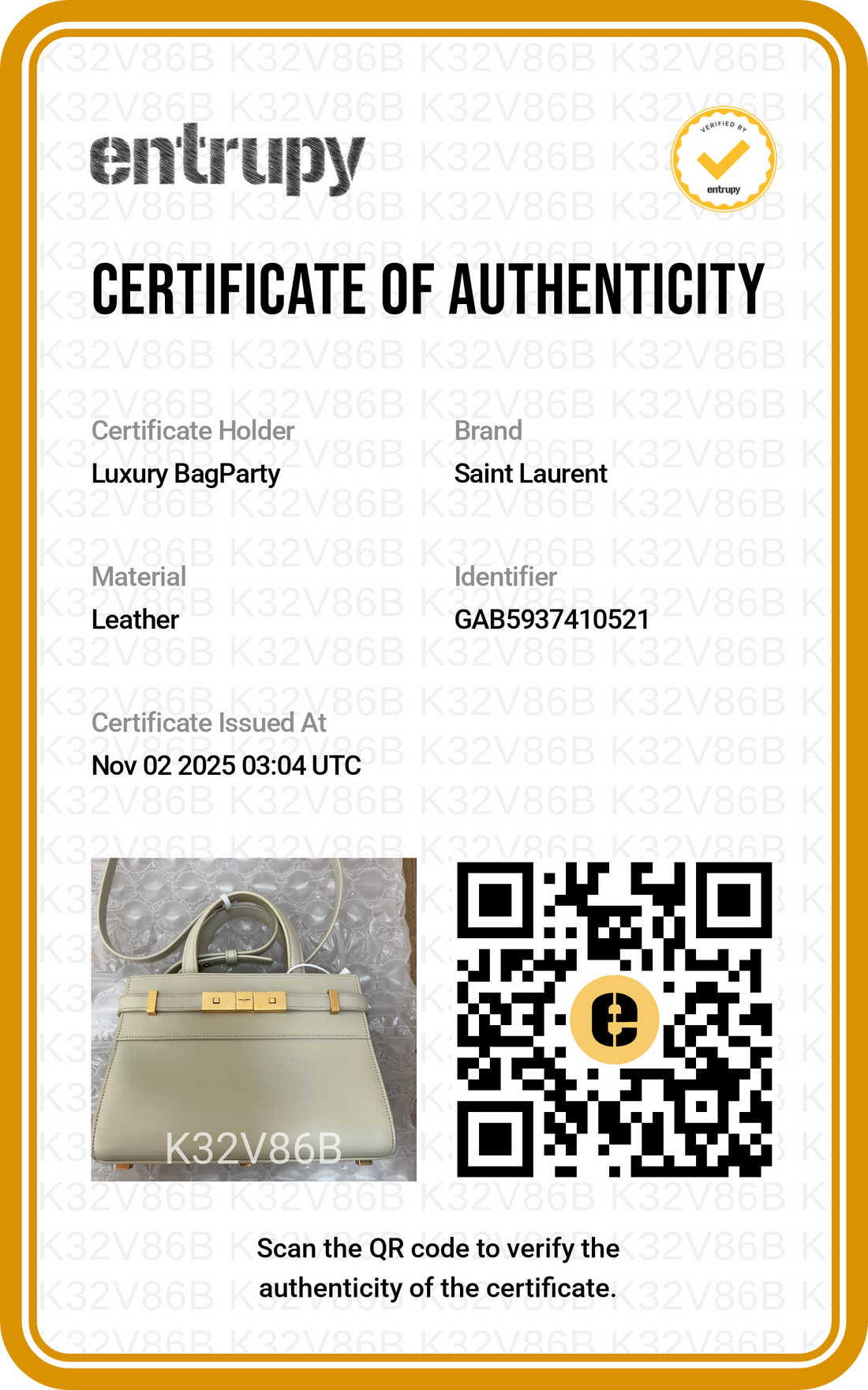 Saint Laurent Manhattan Leather Nano tote white SL124