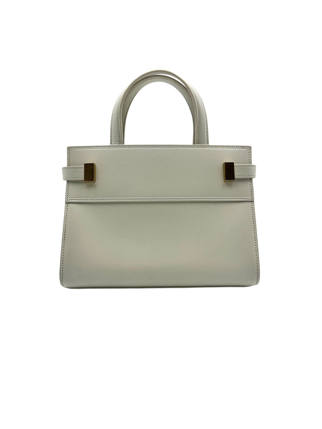 Saint Laurent Manhattan Leather Nano tote white SL124