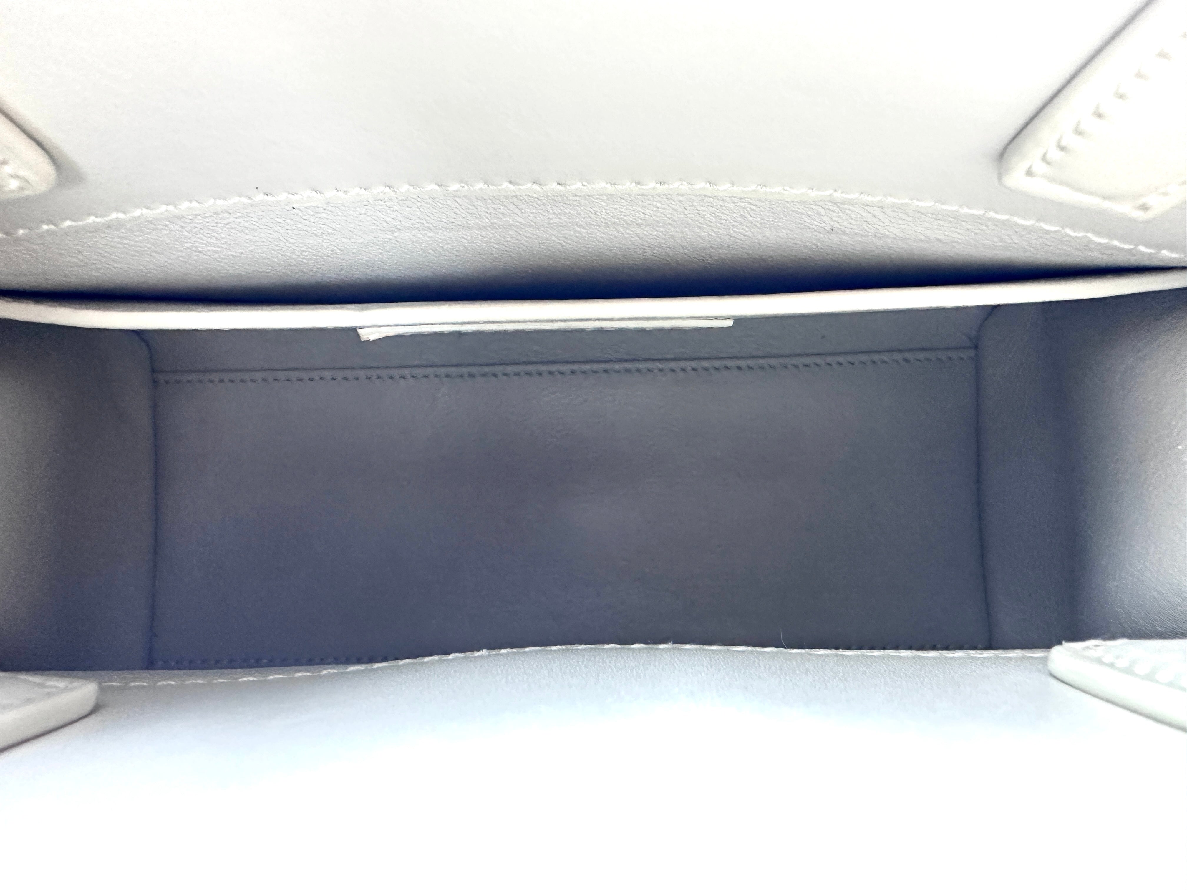 Saint Laurent Manhattan Leather Nano tote white SL124