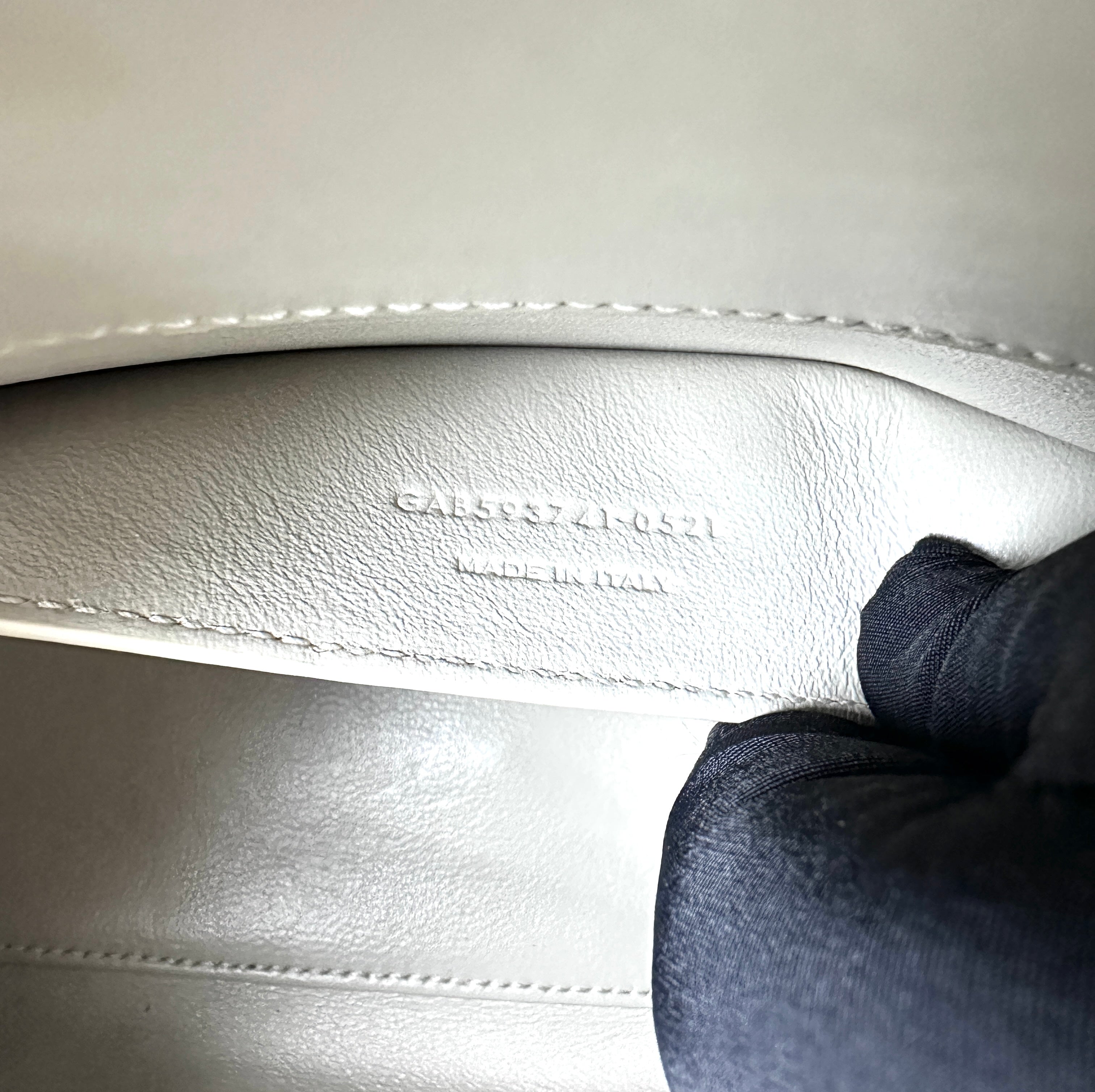Saint Laurent Manhattan Leather Nano tote white SL124