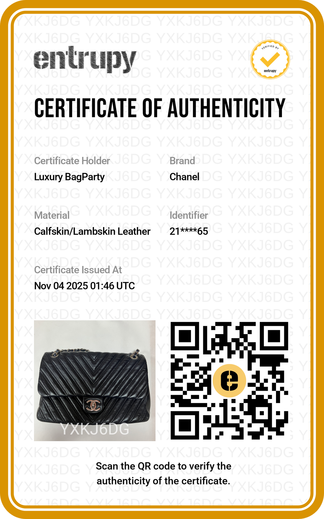 Chanel Chevron Lambskin Medium Classis Flap Black (21***65) CC739