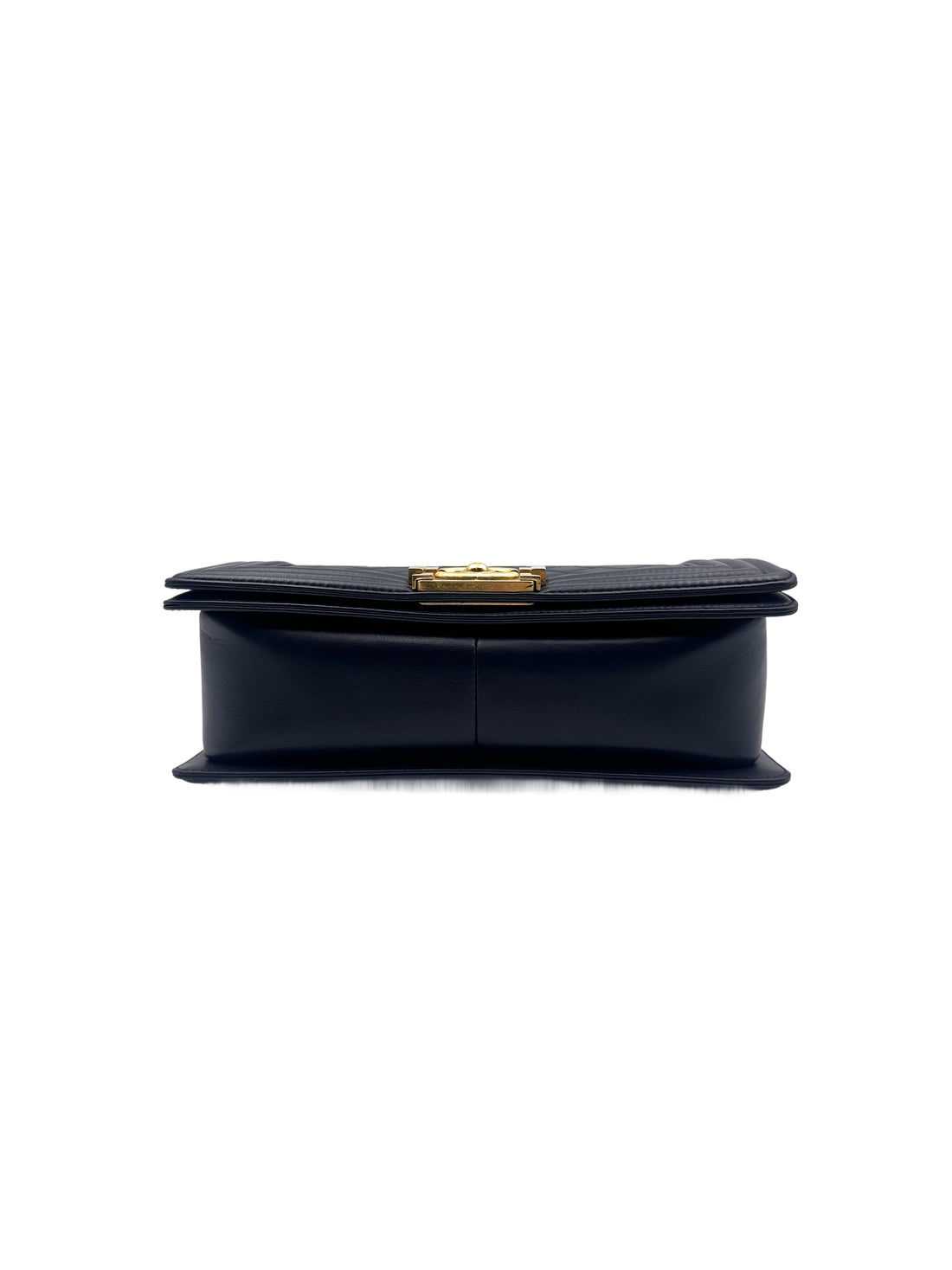 Chanel Quilted Boy Bag Medium Blue (21***82) cc757