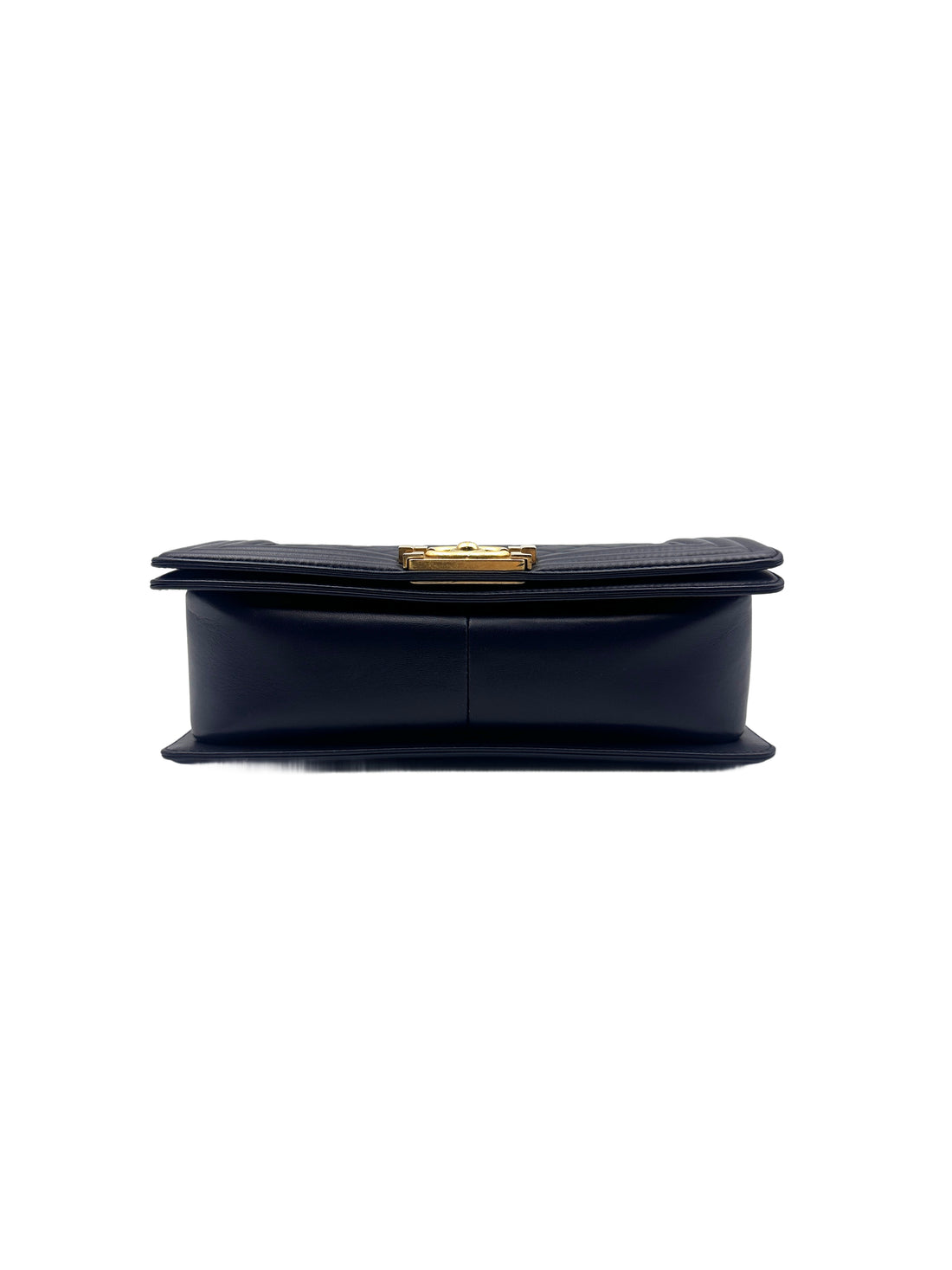 Chanel Quilted Boy Bag Medium Blue (21***82) cc757
