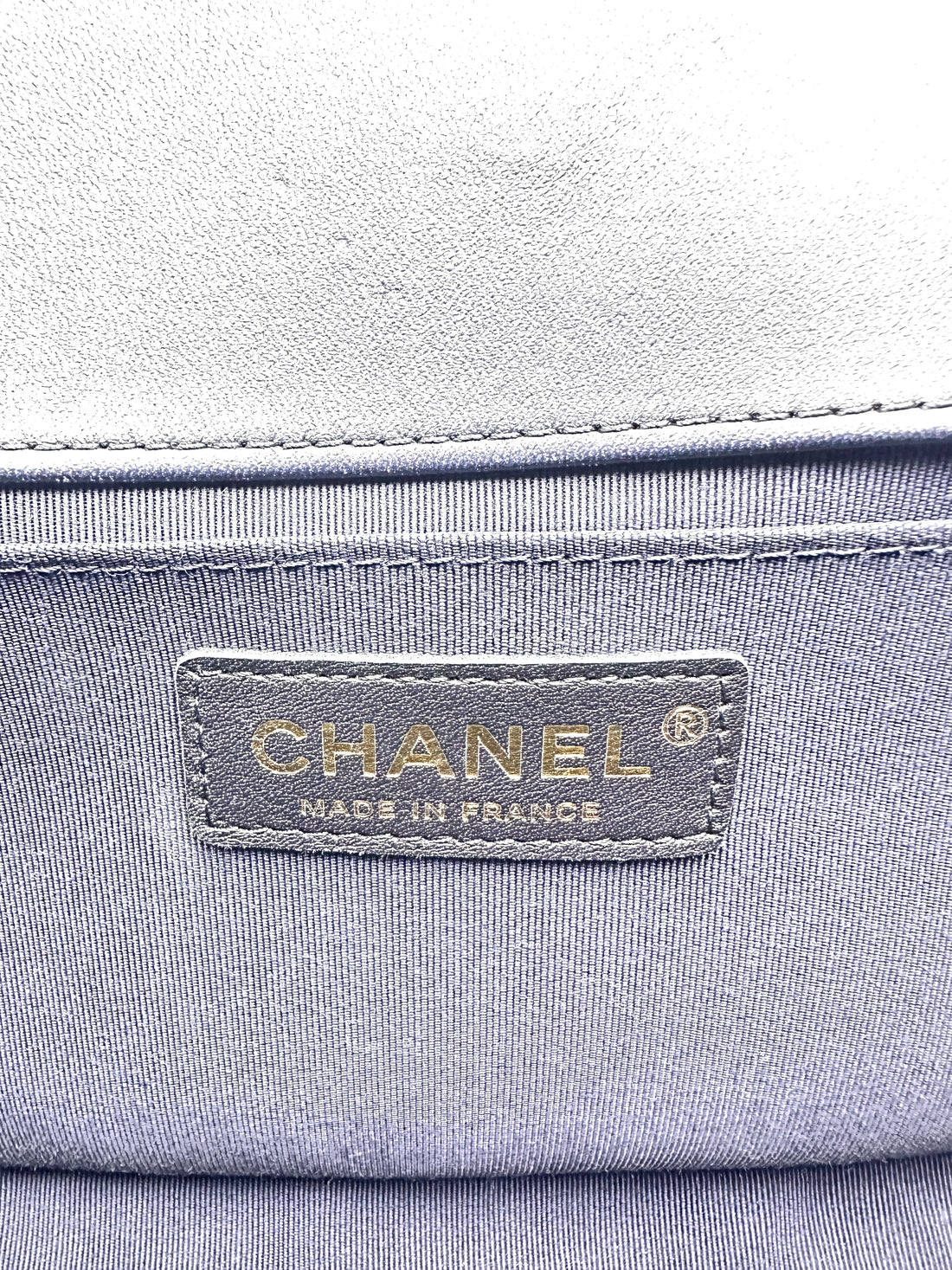Chanel Quilted Boy Bag Medium Blue (21***82) cc757
