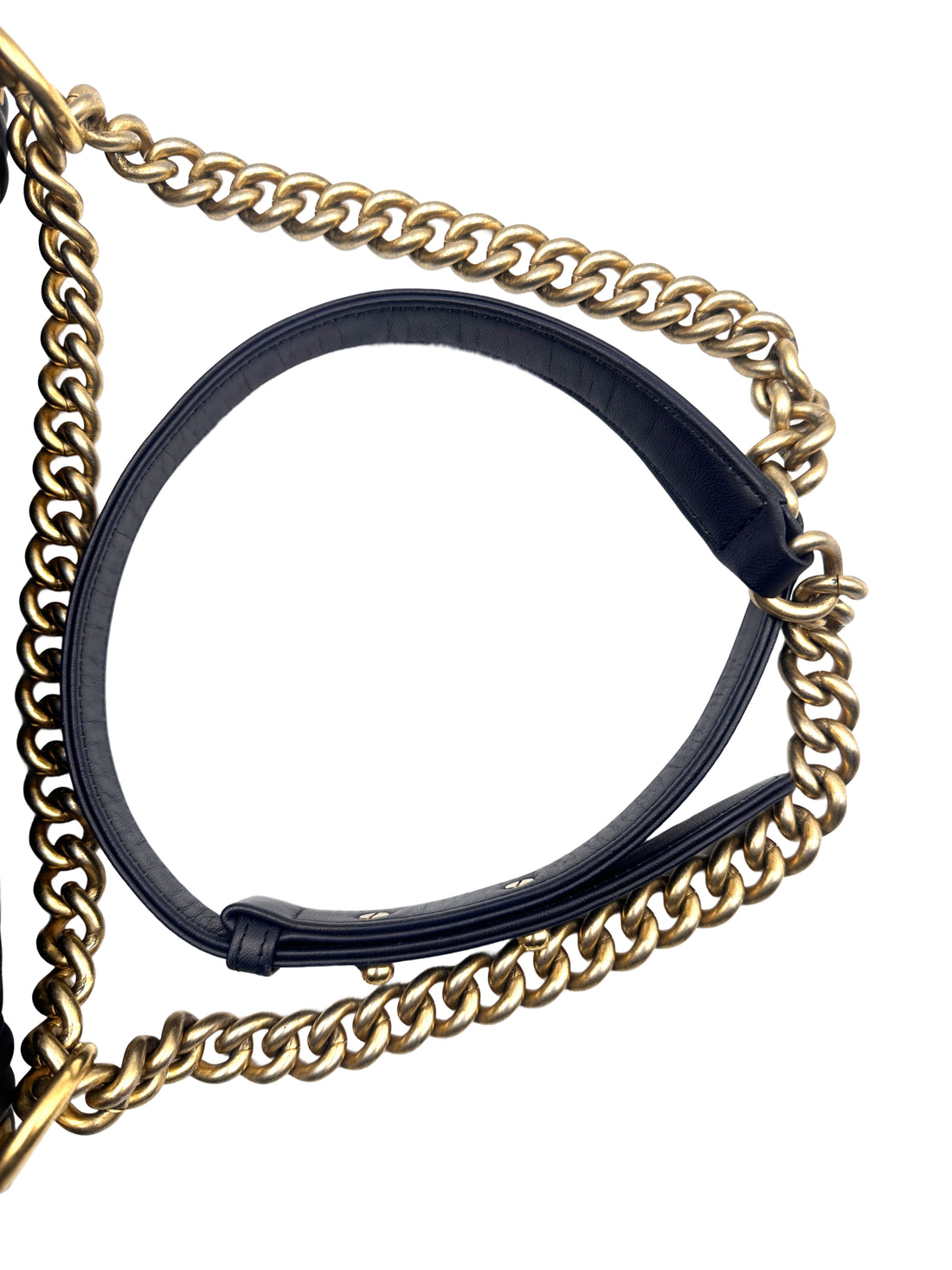 Chanel Quilted Boy Bag Medium Blue (21***82) cc757