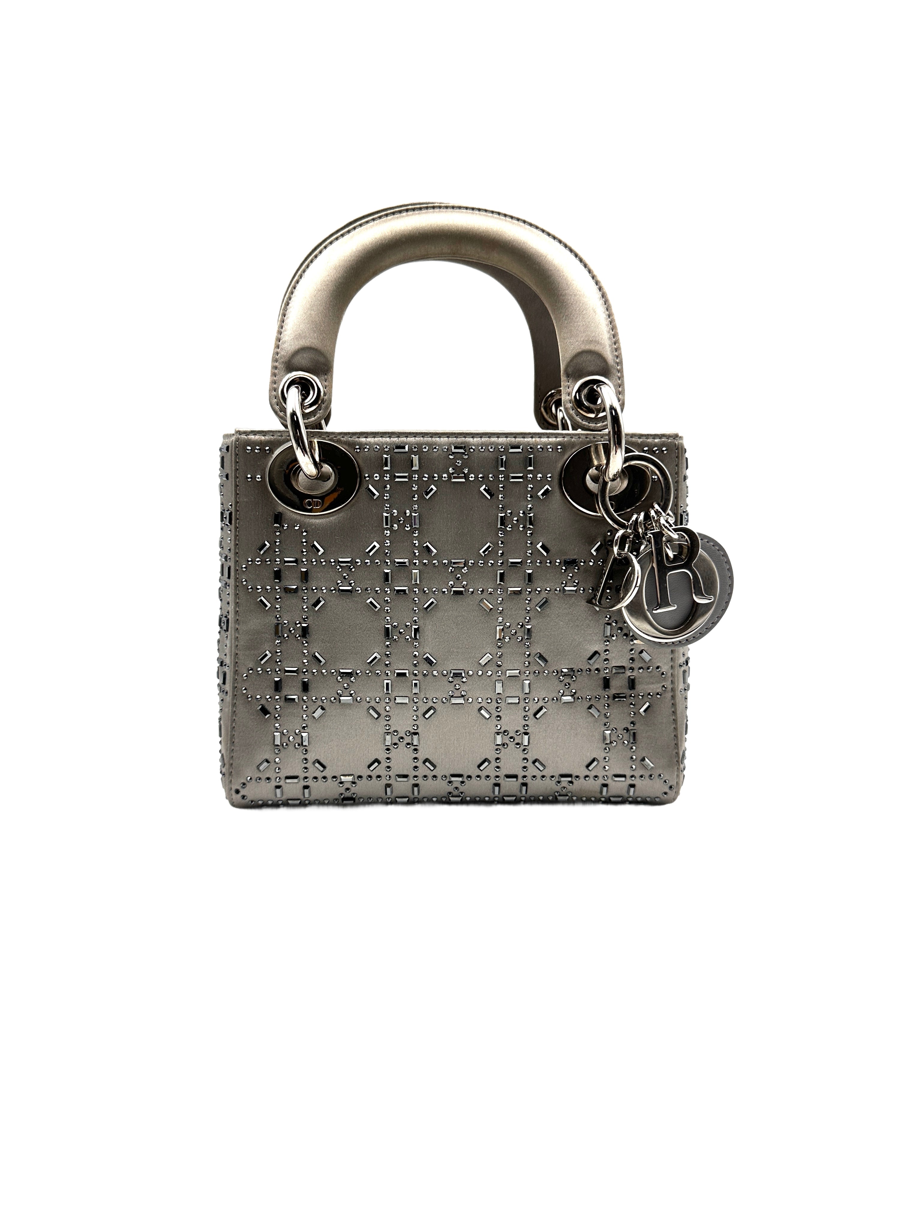 Christian Dior Cannage Lady Dior Mini Grey DR295