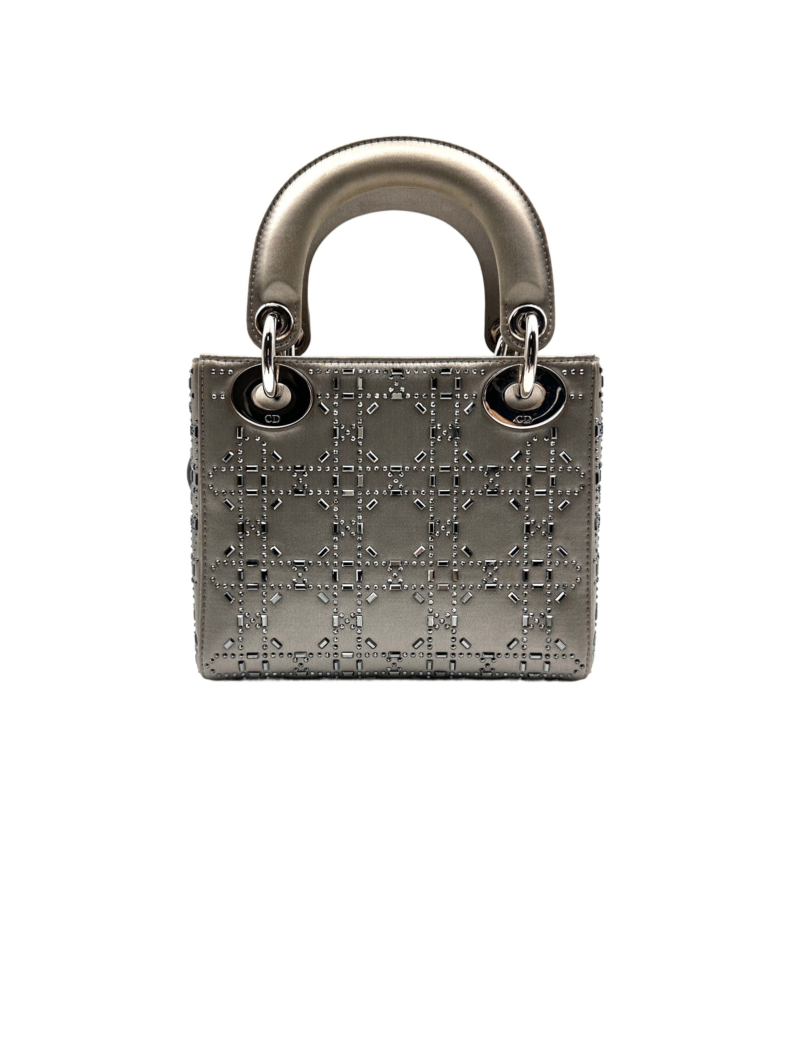 Christian Dior Cannage Lady Dior Mini Grey DR295
