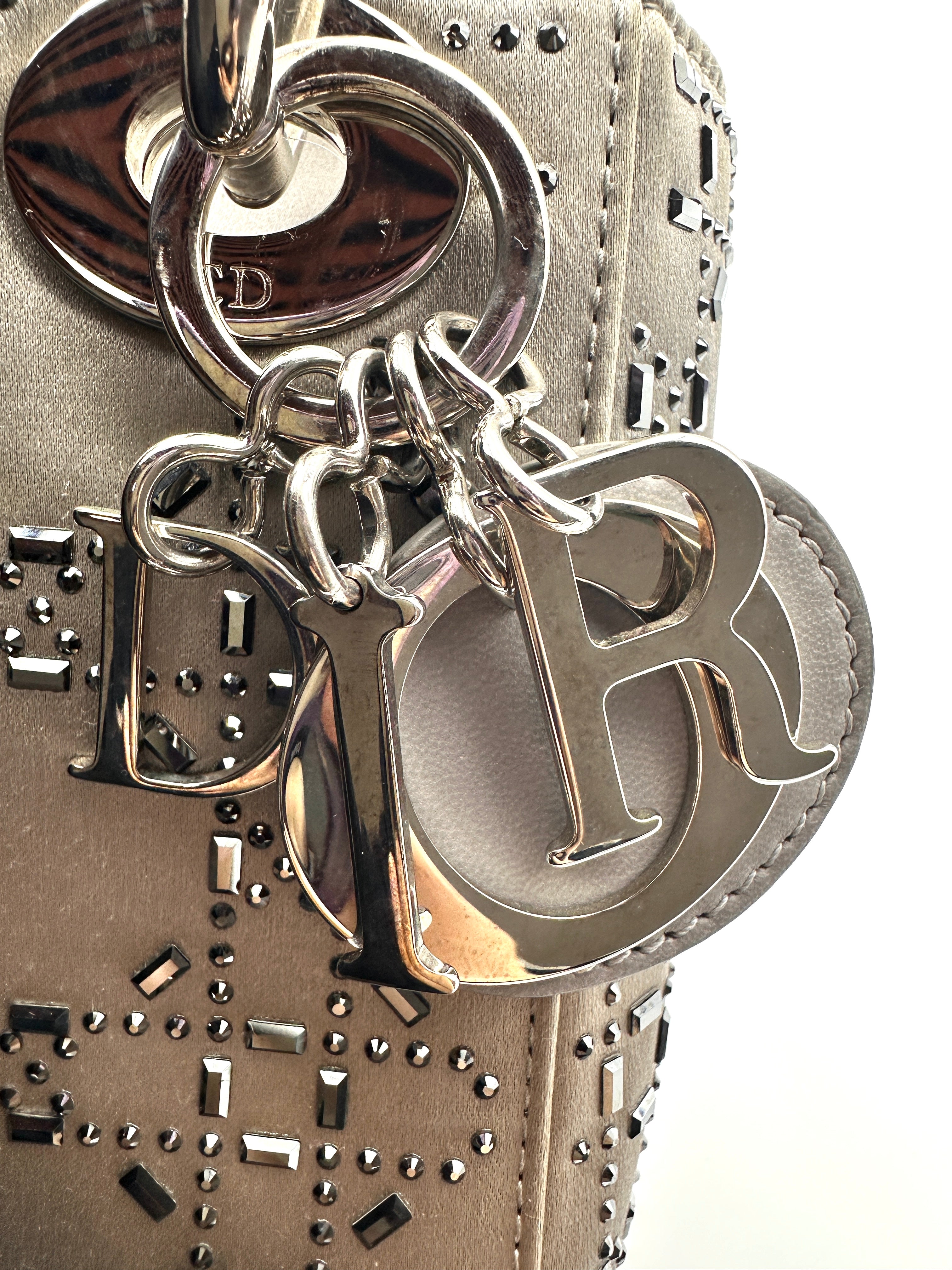 Christian Dior Cannage Lady Dior Mini Grey DR295