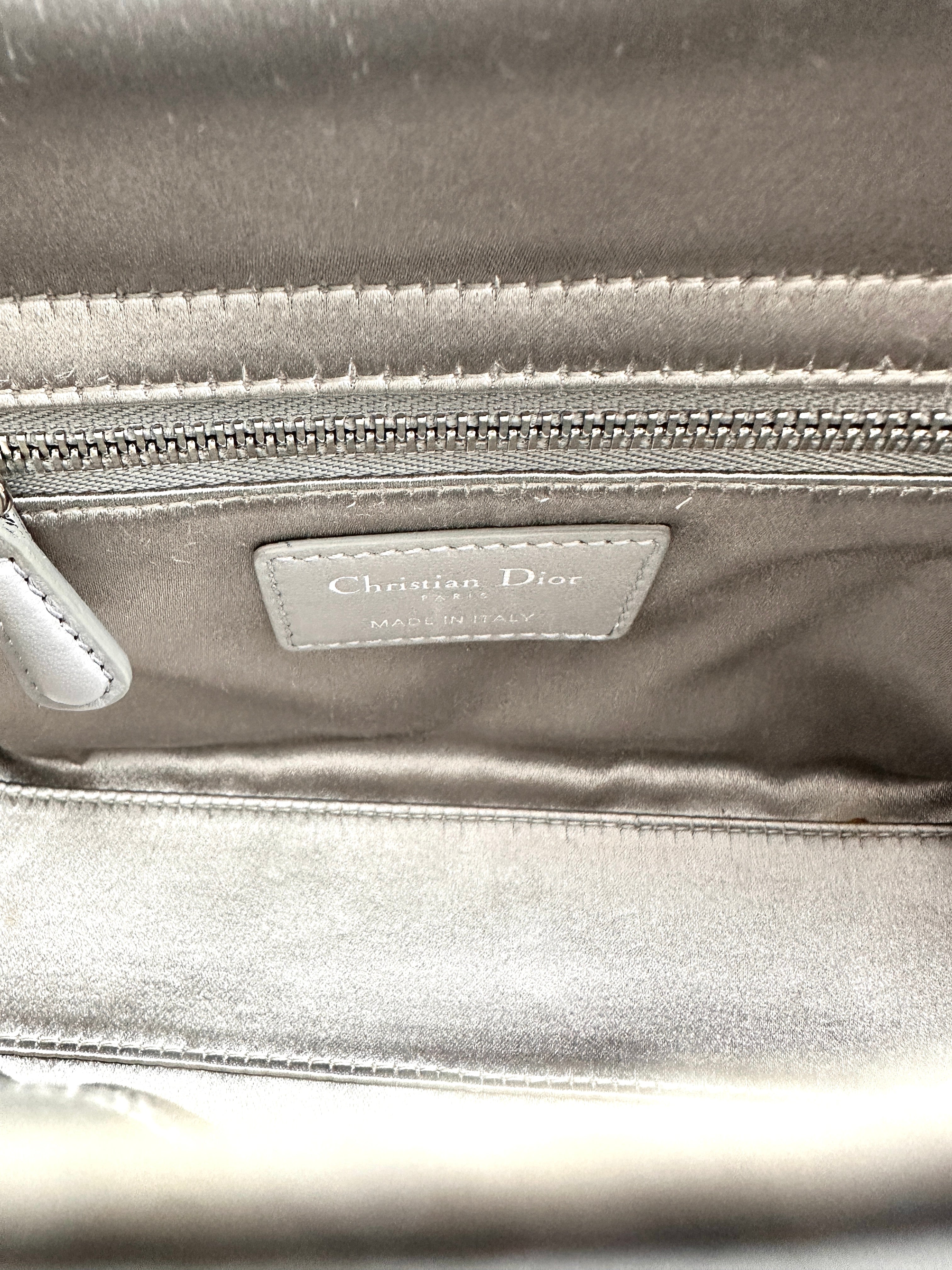 Christian Dior Cannage Lady Dior Mini Grey DR295