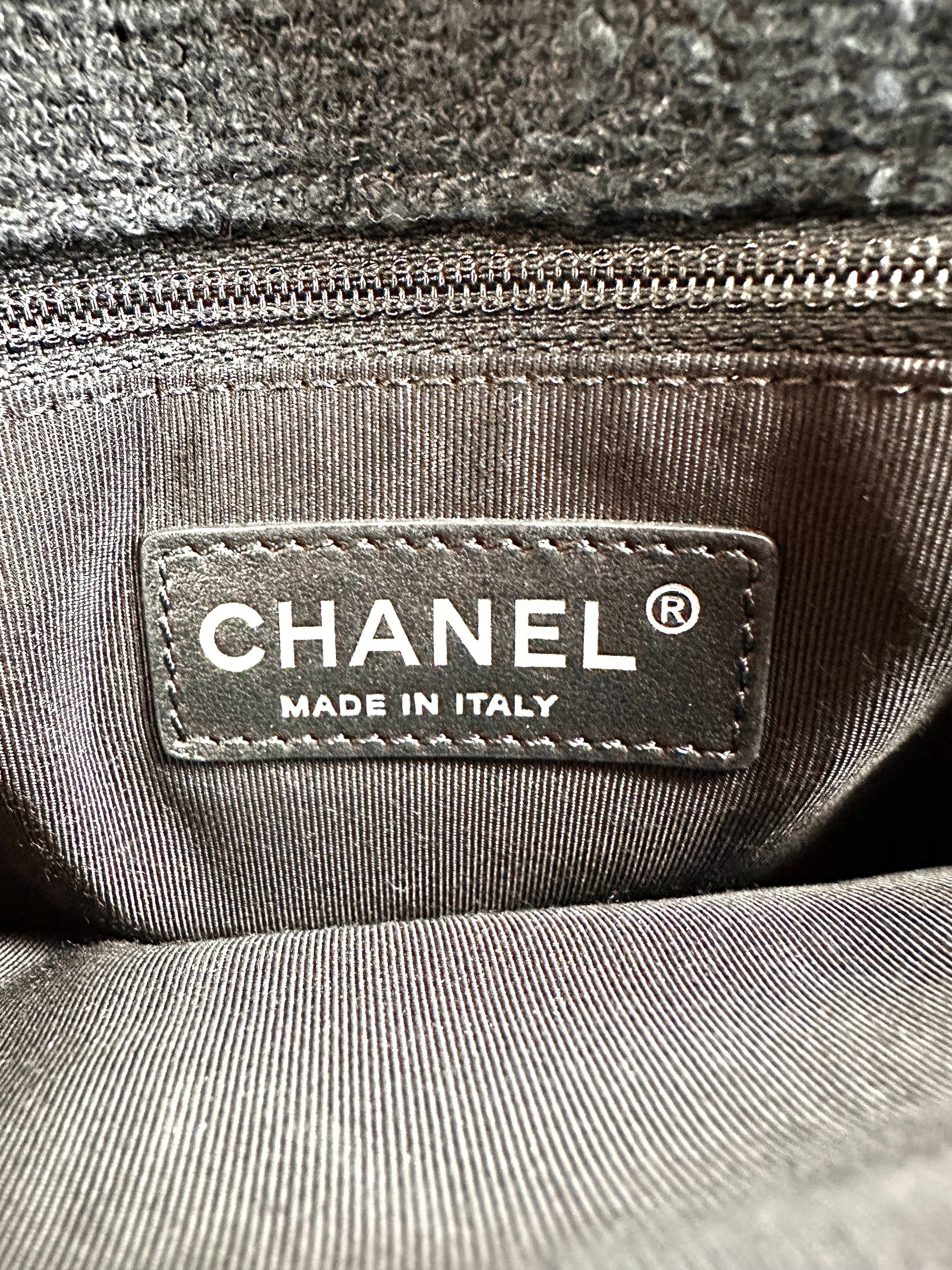 Chanel Tweed Small Shoulder Bag Blue (21***68) CC753