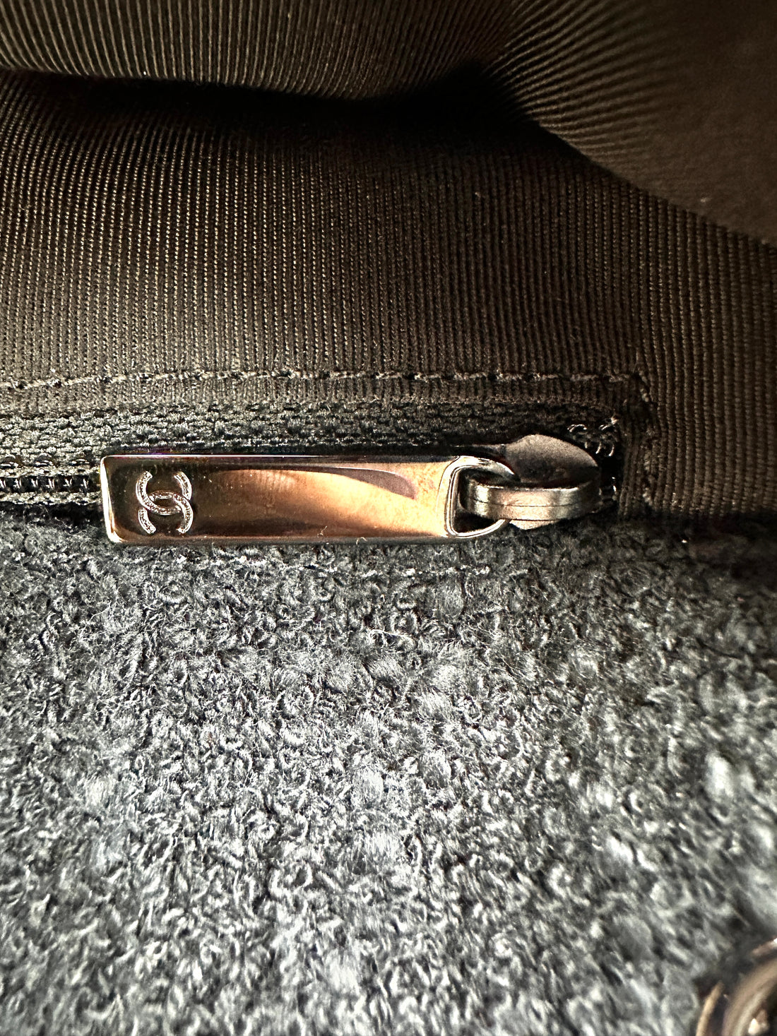 Chanel Tweed Small Shoulder Bag Blue (21***68) CC753