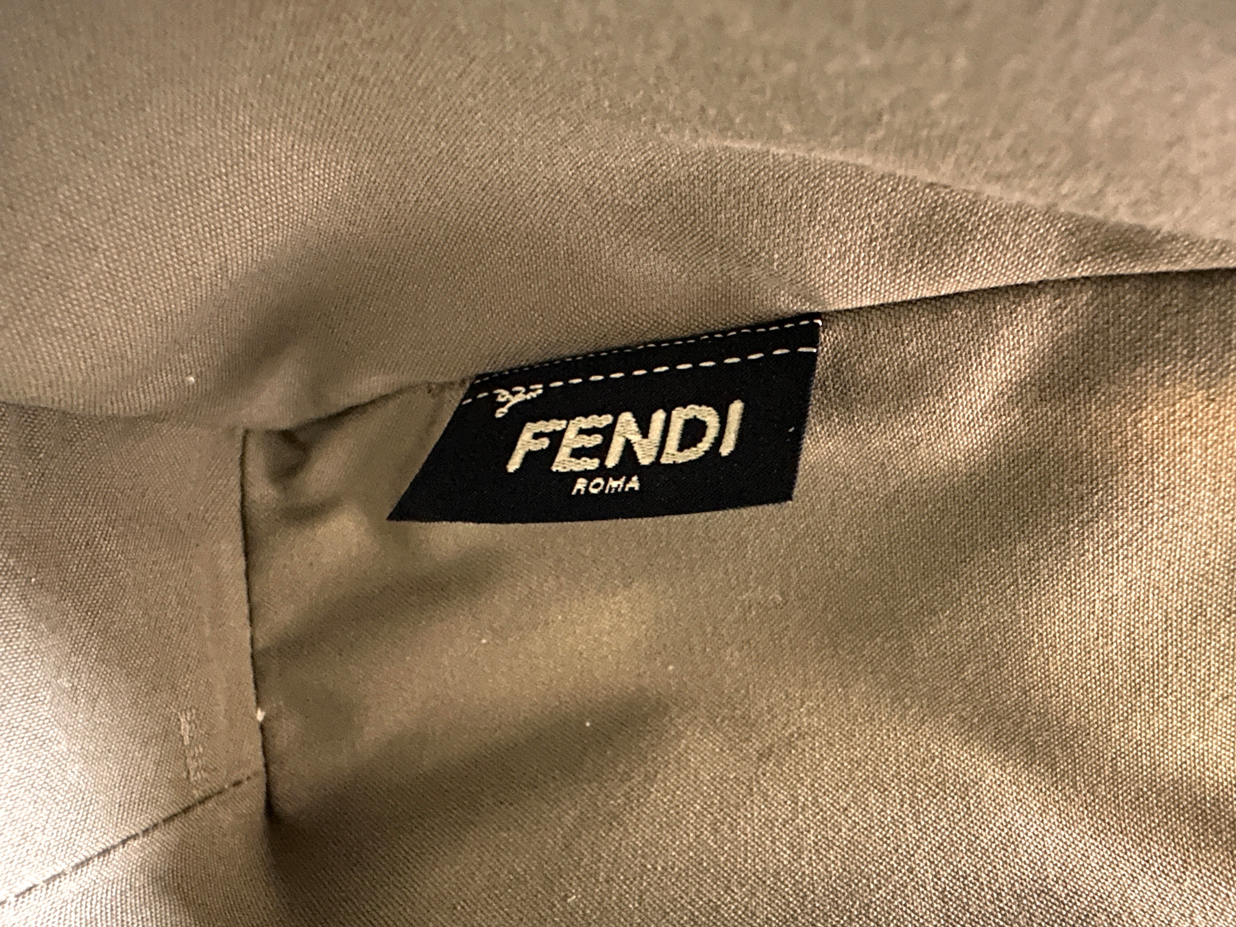 Fendi 2Jours Handbag Woven Raffia Petite FF50