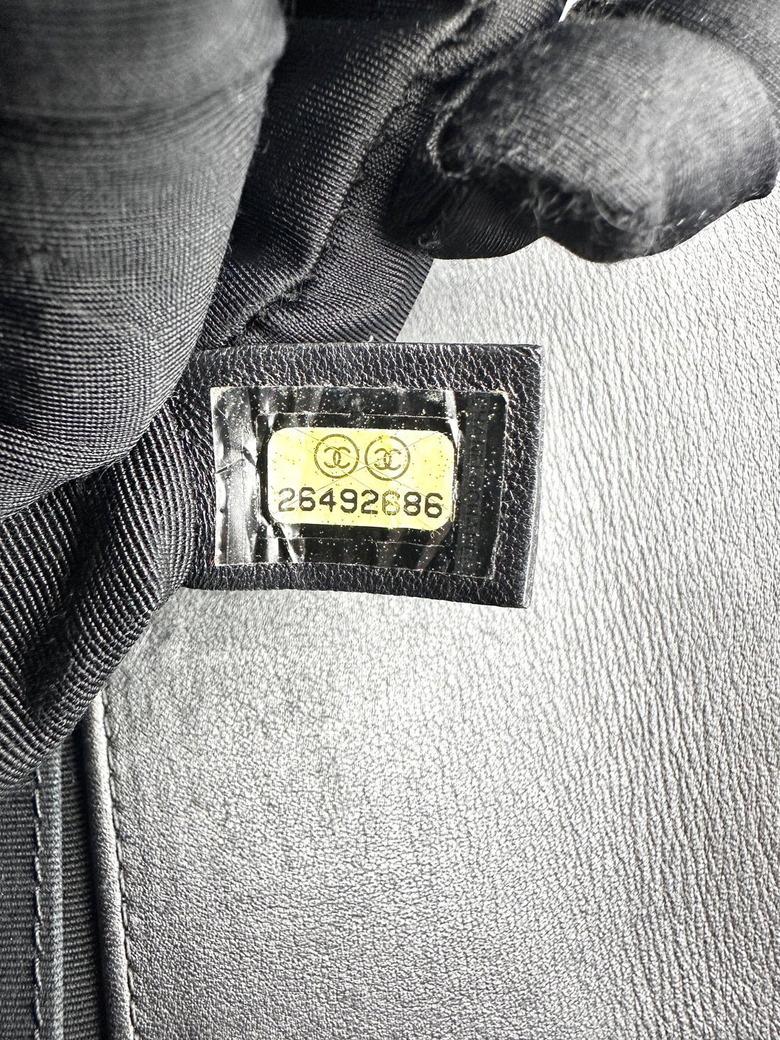 Chanel Tweed with Pearls Medium Boy Black SHW CC749