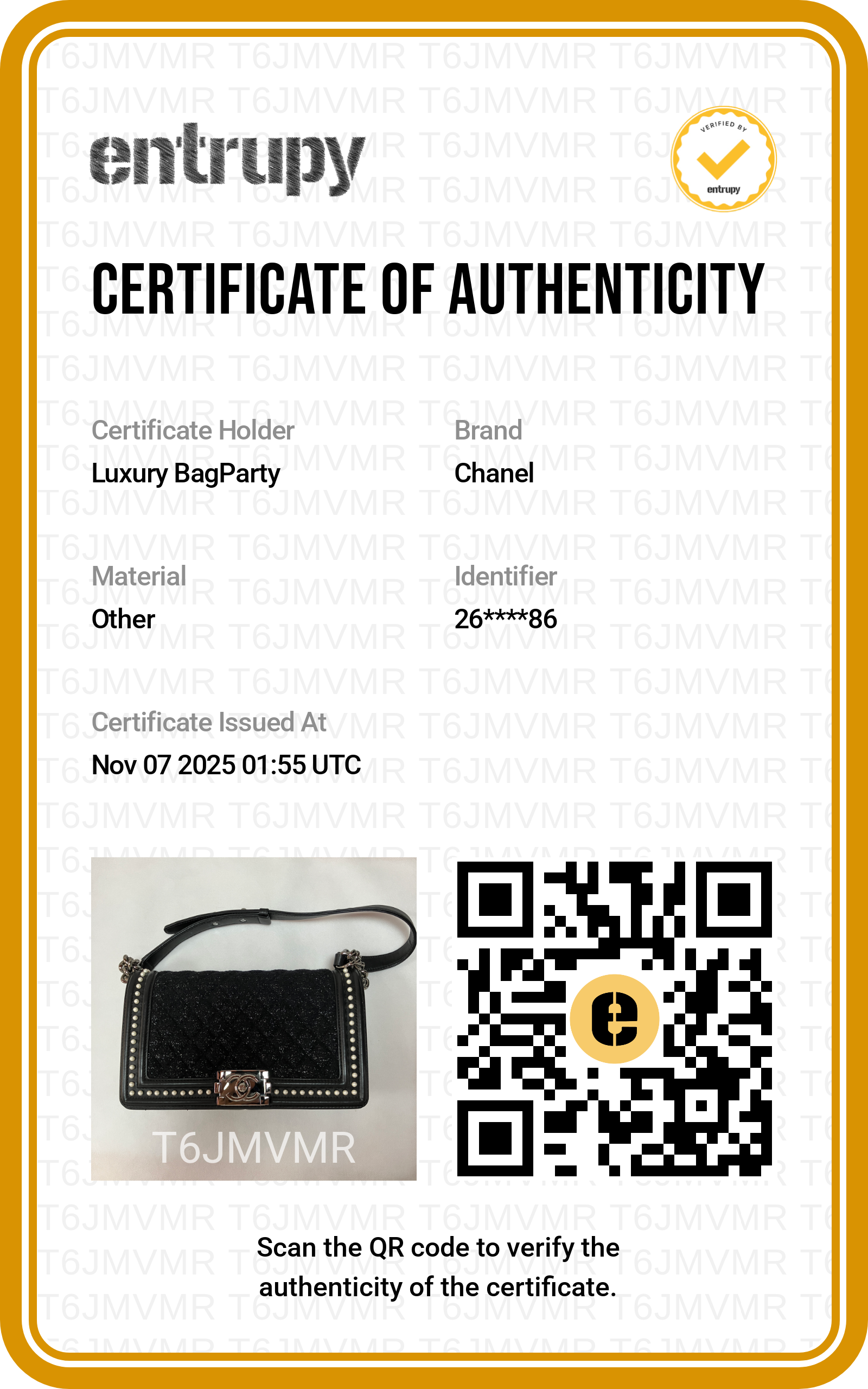 Chanel Tweed with Pearls Medium Boy Black SHW CC749