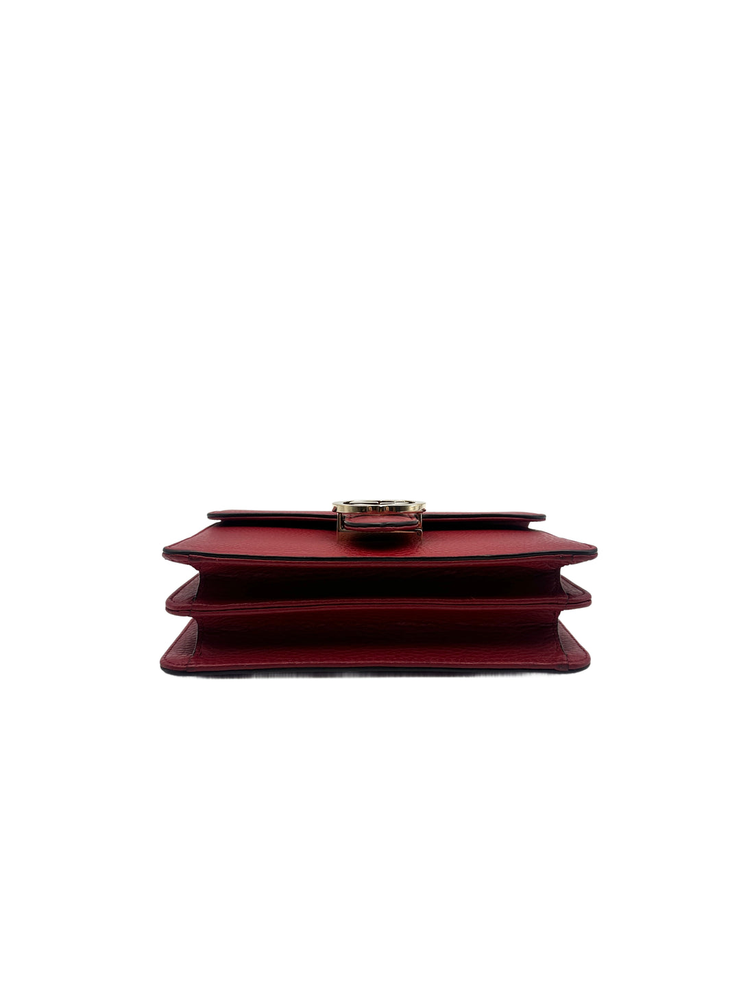 Gucci Leather Dollar Interlocking Grossbody bag Red GG506