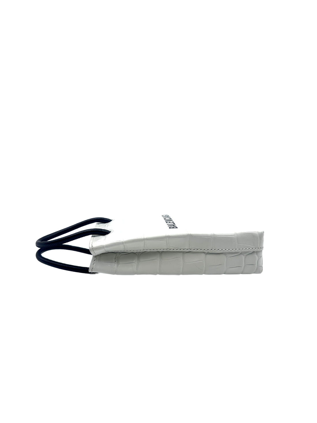 Balenciaga Leather Phone Bag Mini White BB45