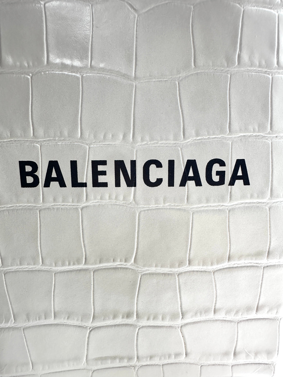 Balenciaga Leather Phone Bag Mini White BB45