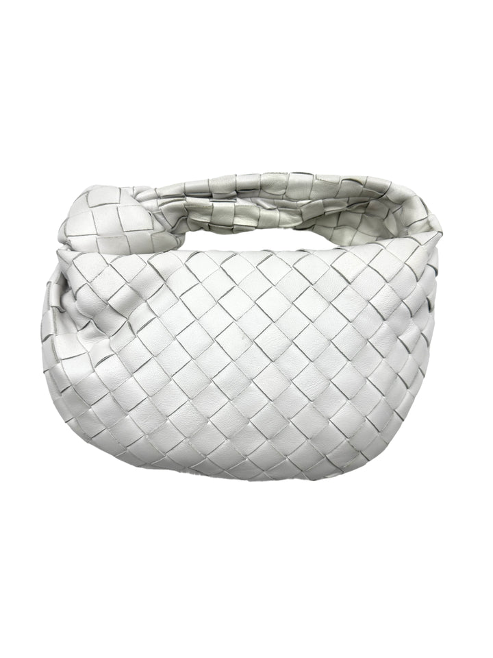 Bottega Veneta Intrecciato Jodie Knot Bag White BV61