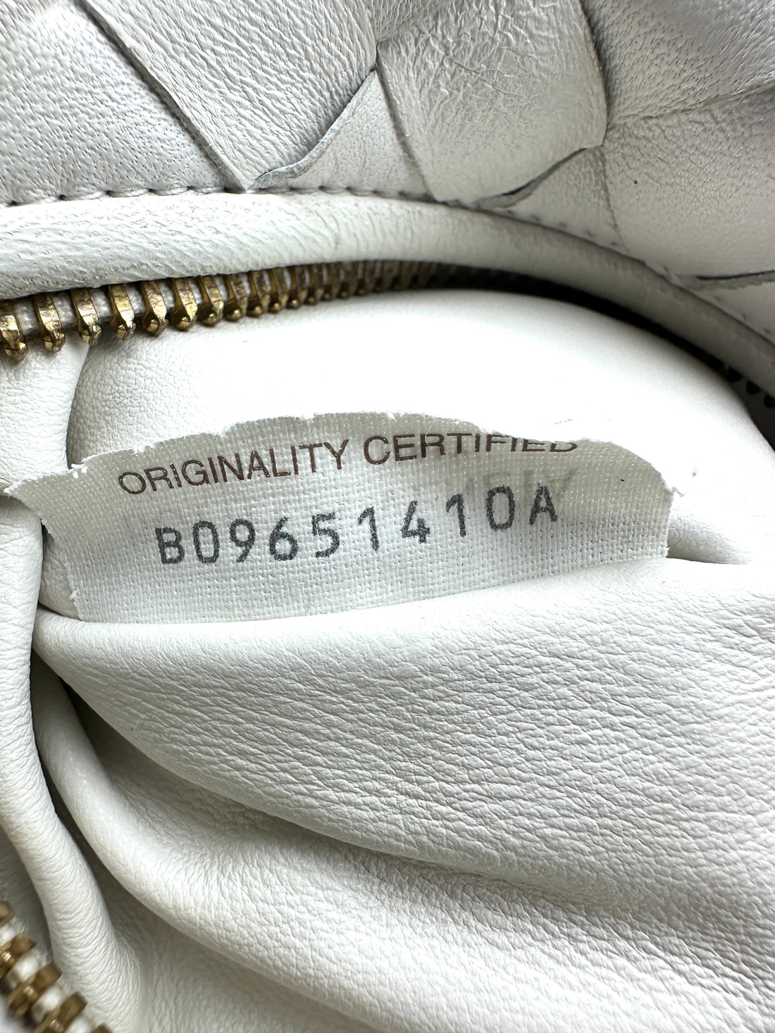 Bottega Veneta Intrecciato Jodie Knot Bag White BV61