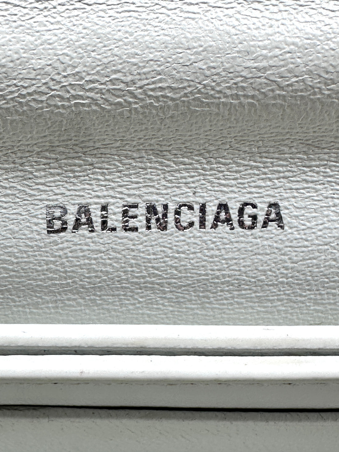 Balenciaga Quilted leather Crush Hourglass Shoulder Bag White BB44