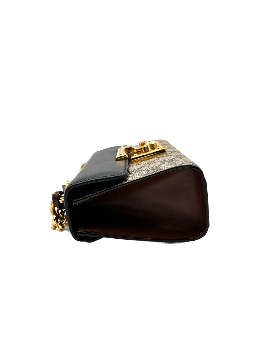 Gucci GG Padlock Shoulder Bag Canvas and Black GG530