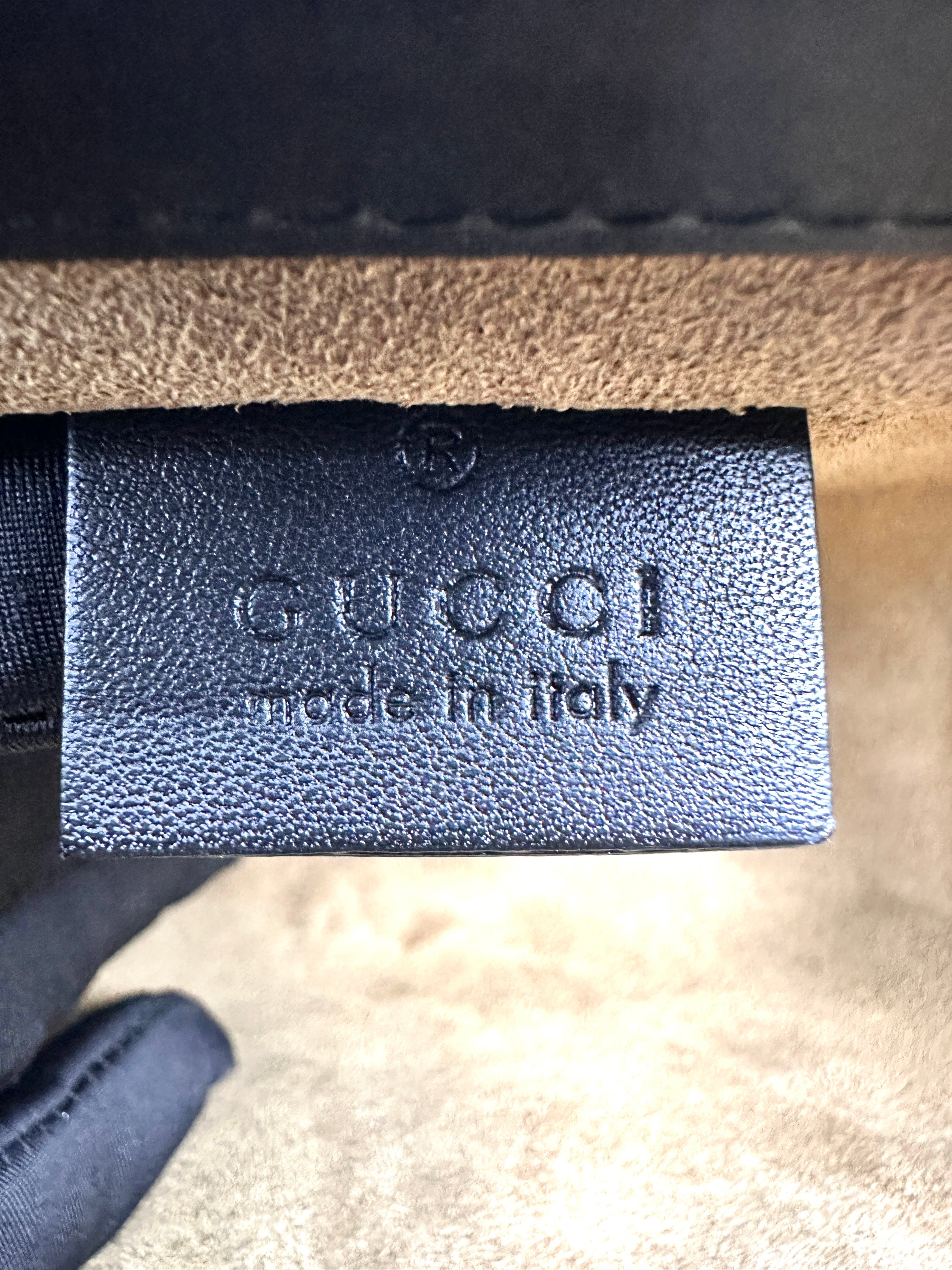 Gucci GG Padlock Shoulder Bag Canvas and Black GG530